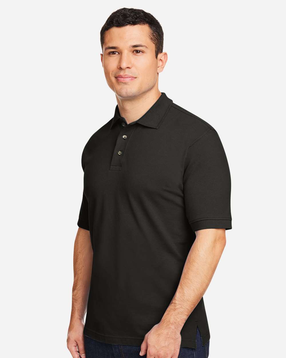 Men's Classic Cotton Polo - Black - M