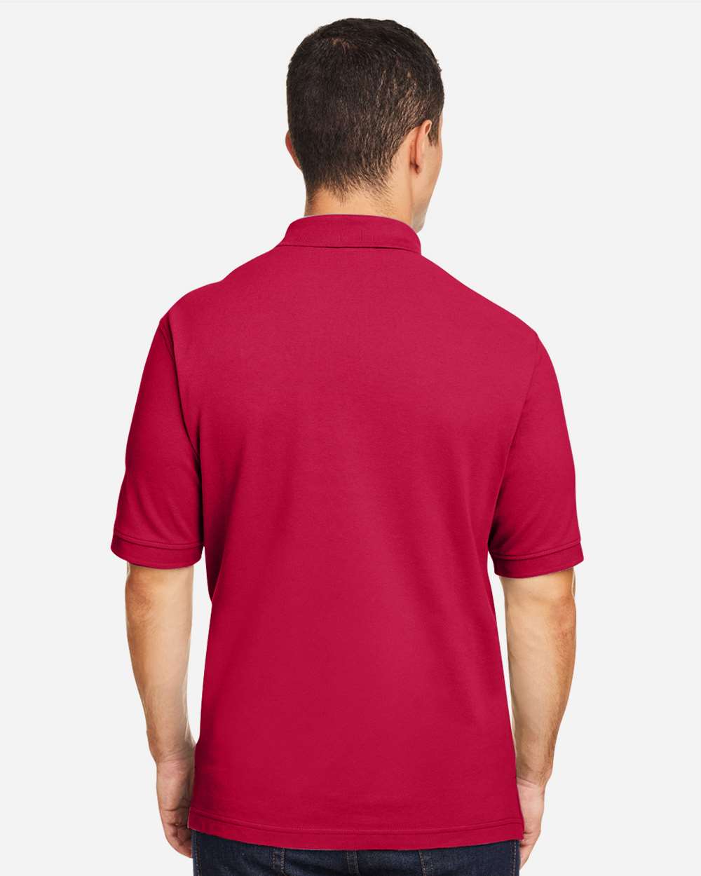 Men's Classic Cotton Polo - Red - L