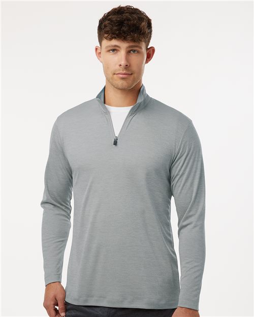 Mens Performance Quarter-Zip Pullover - Silver