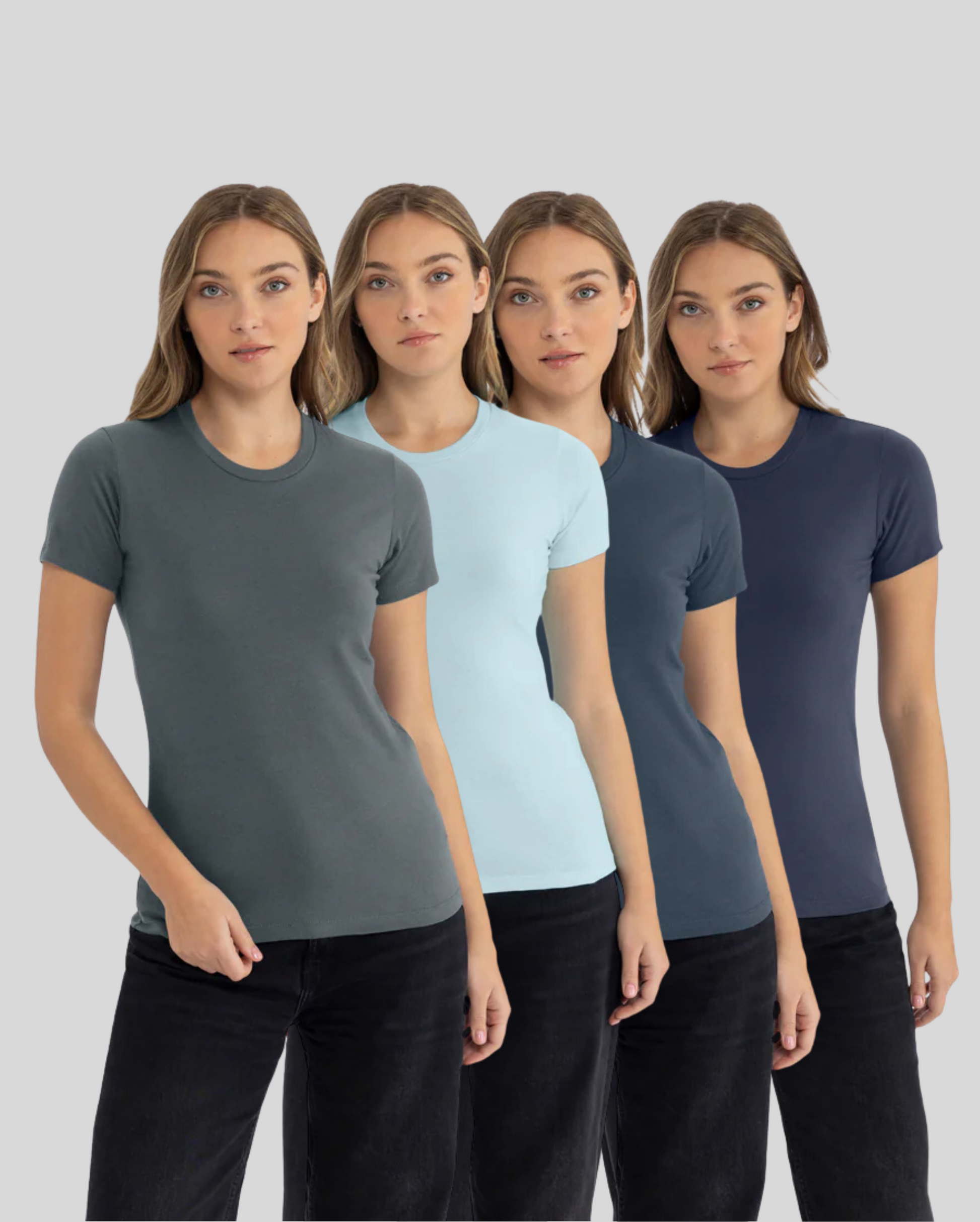 Women's Classic Cotton Tee 4-Pack