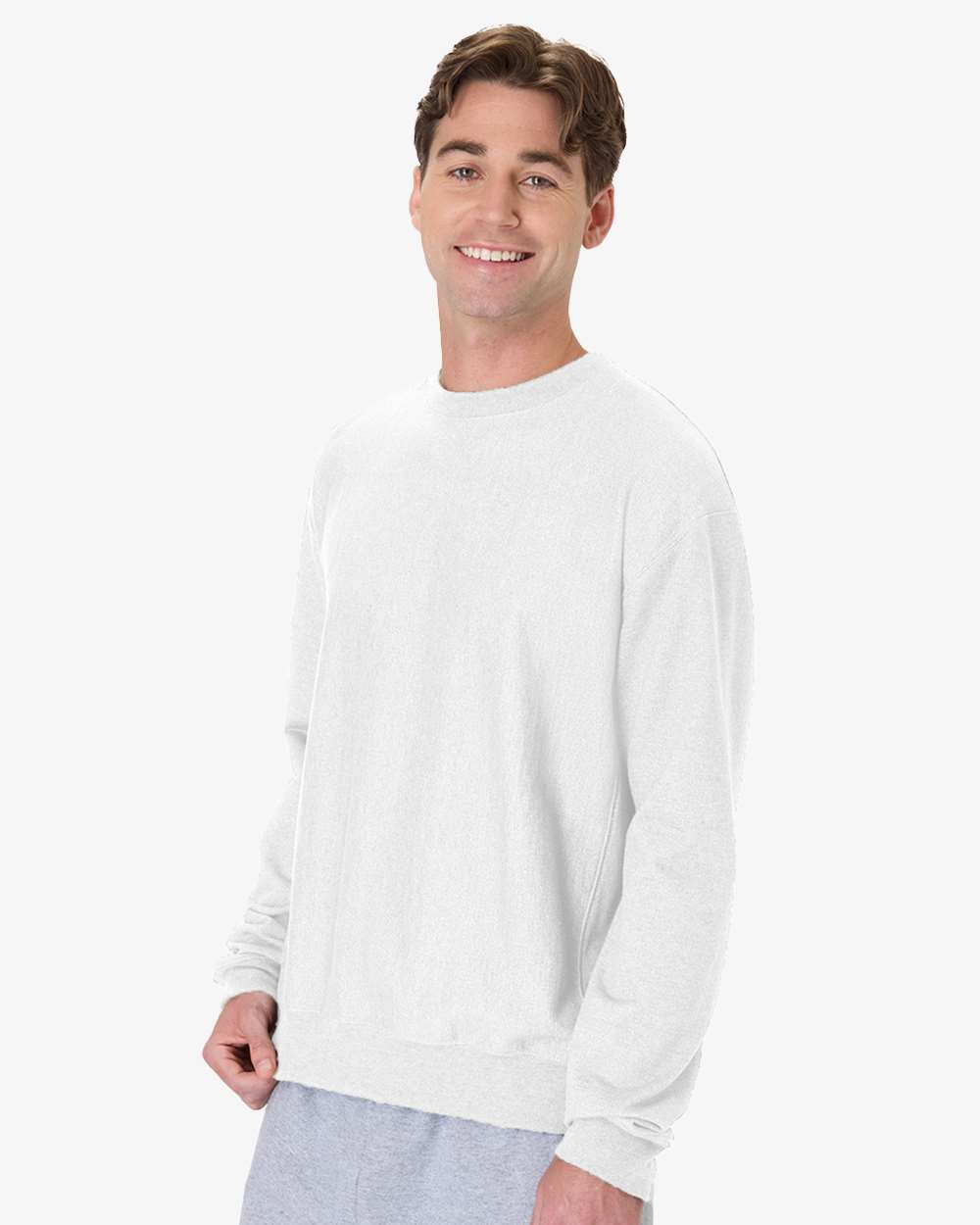 Unisex Premium Heavyweight Crewneck Sweatshirt - Ash - S