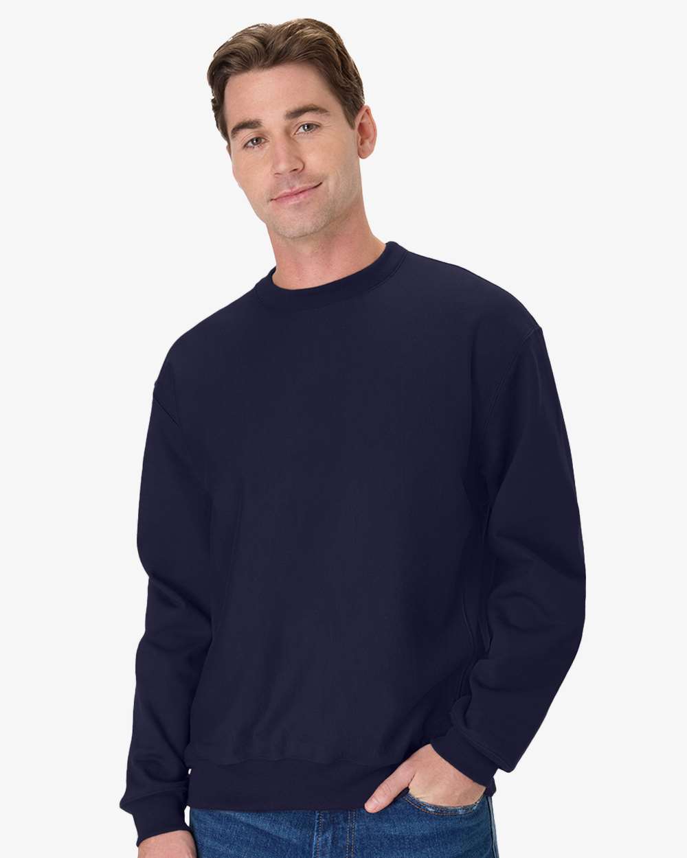 Unisex Premium Heavyweight Crewneck Sweatshirt - Athletic Navy - XS
