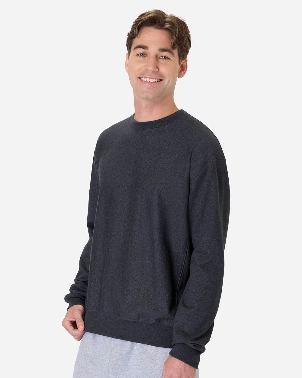 Unisex Premium Heavyweight Crewneck Sweatshirt - Charcoal Heather - S