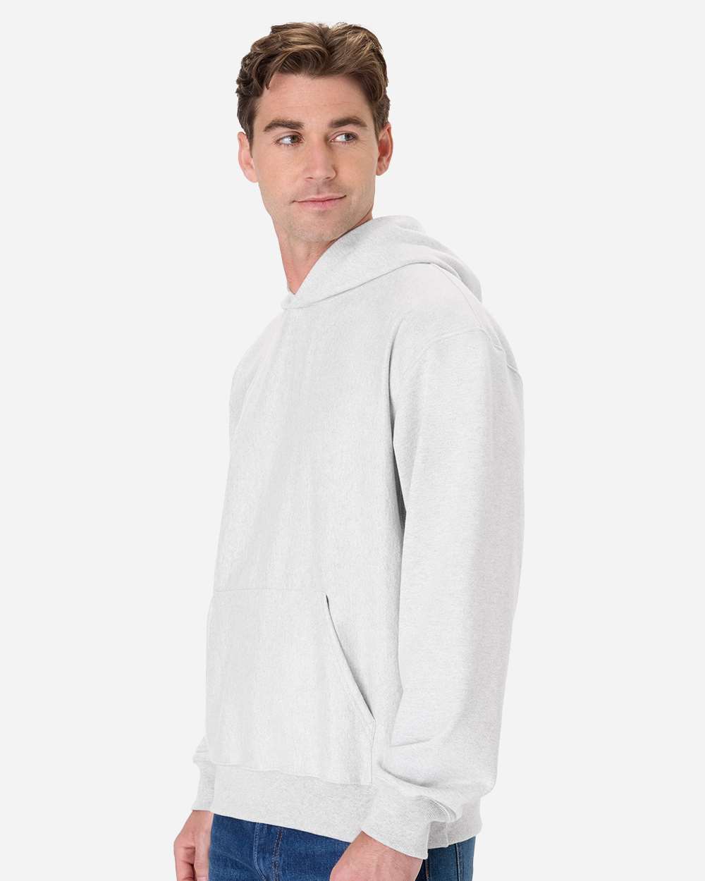 Unisex Beefy® Sweats Premium Heavyweight Hooded Sweatshirt - Ash - S