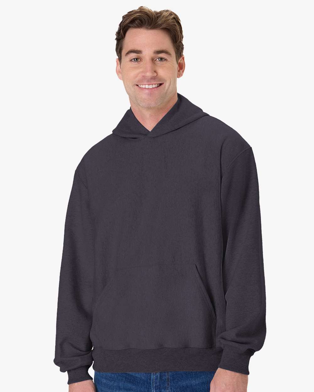 Unisex Beefy® Sweats Premium Heavyweight Hooded Sweatshirt - Charcoal - XS