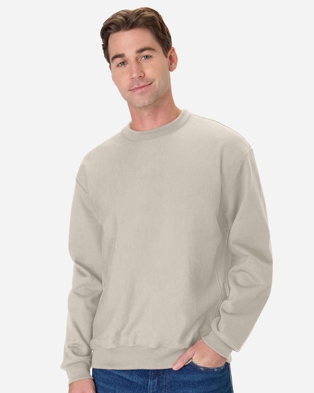 Unisex Premium Heavyweight Crewneck Sweatshirt - Sand - XS