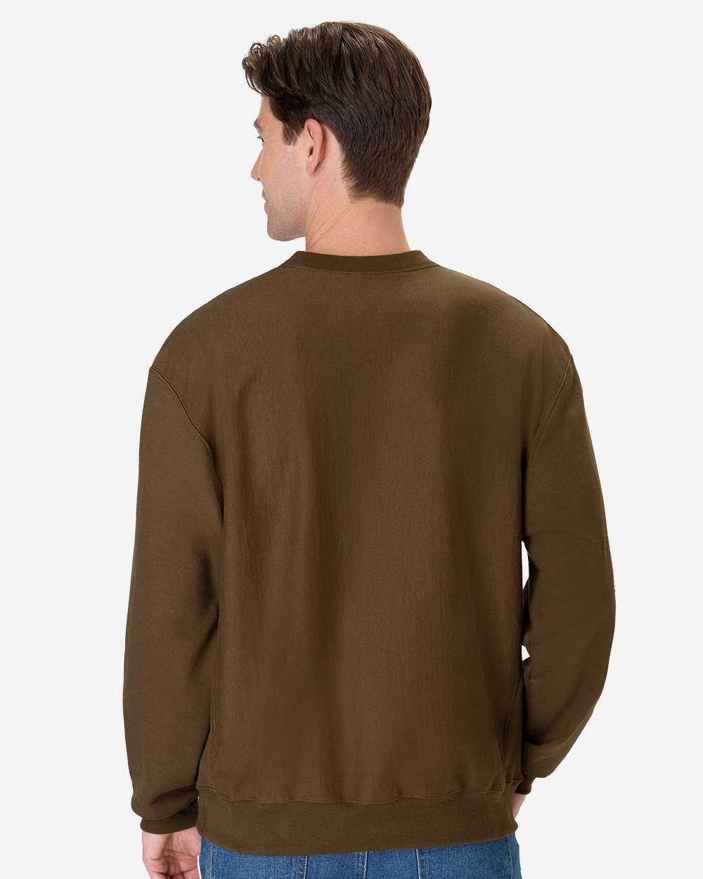 Unisex Premium Heavyweight Crewneck Sweatshirt - Army Brown - M