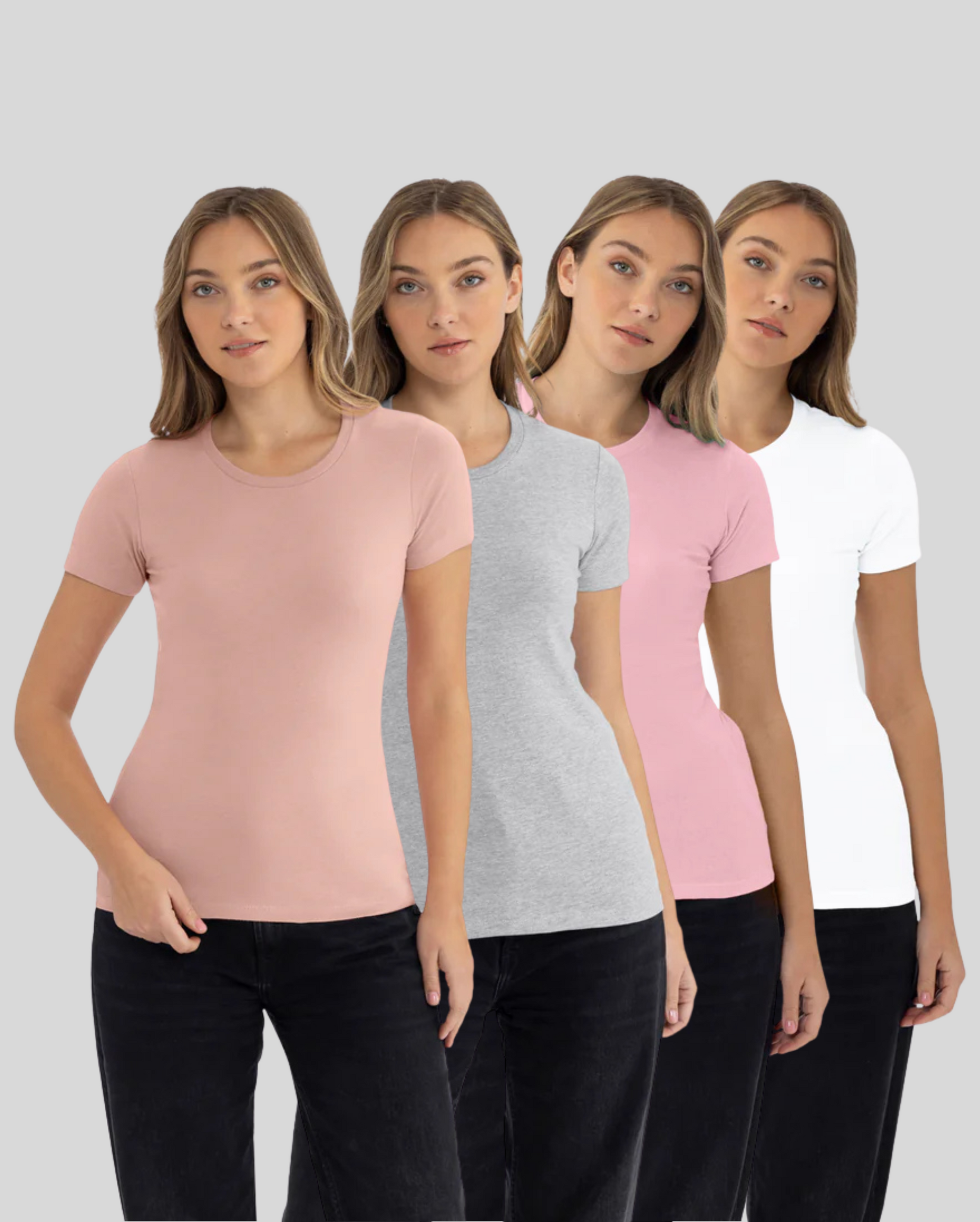 Women's Classic Cotton Tee 4-Pack