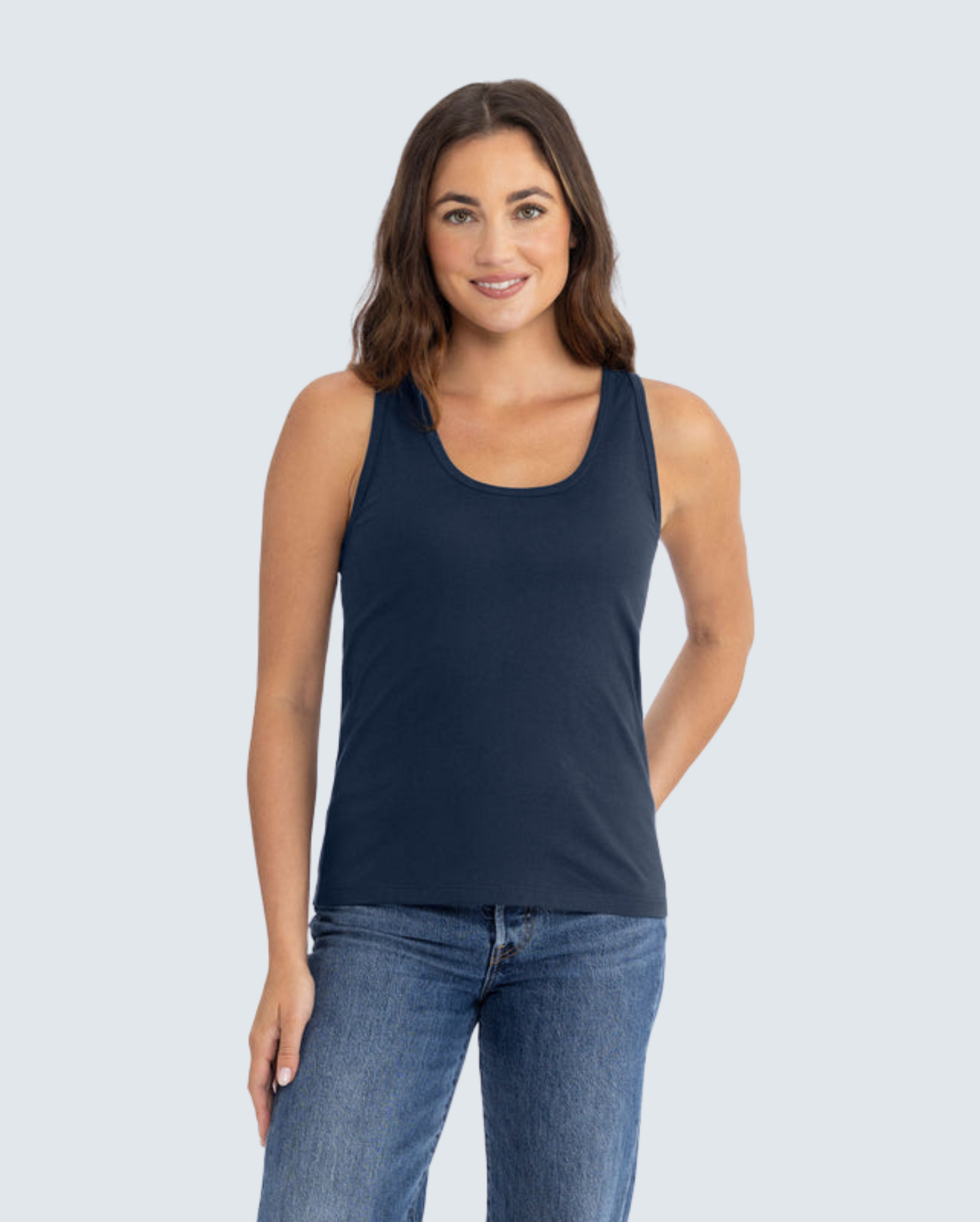 Women's Cotton Tank - Midnight Navy