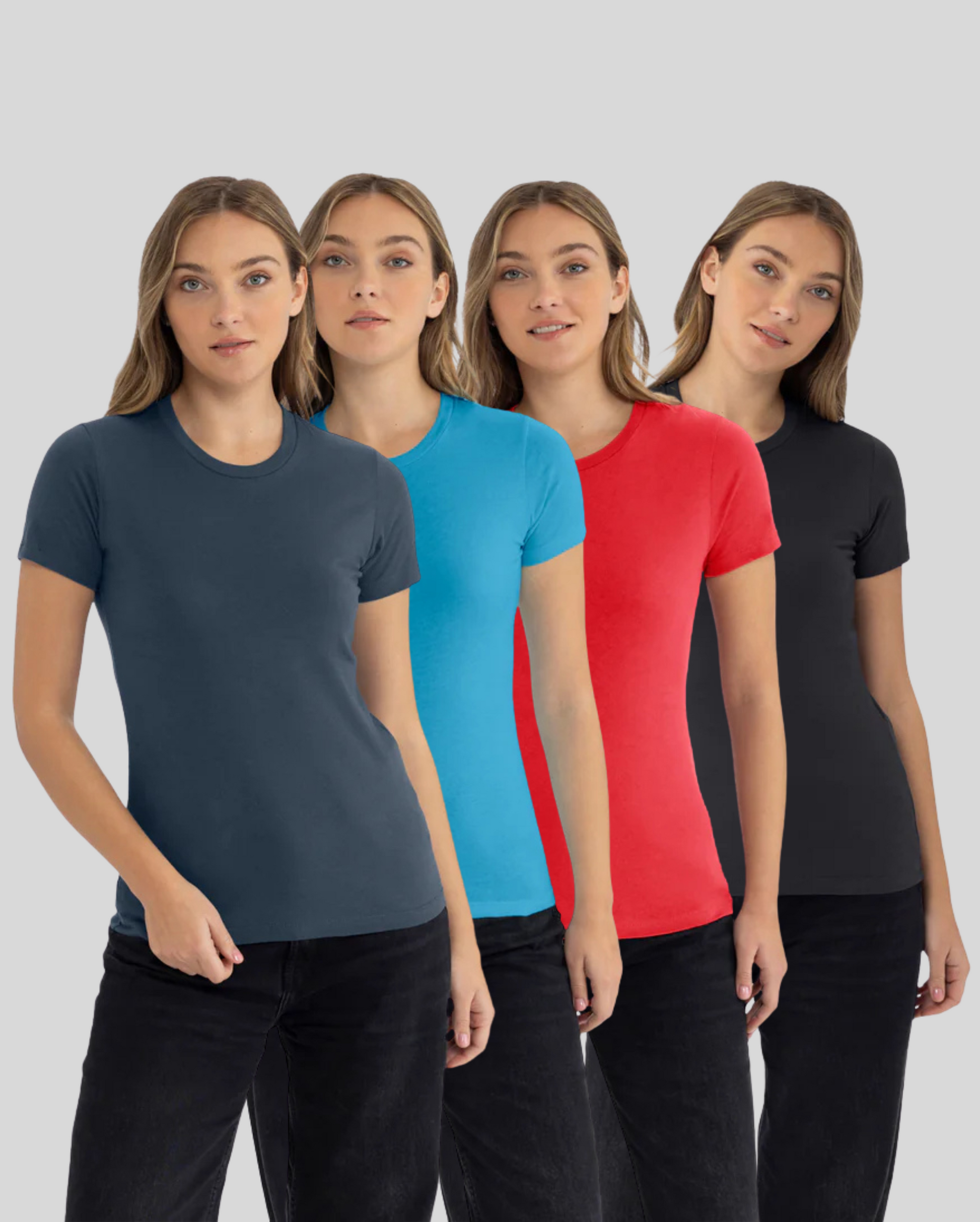 Women's Classic Cotton Tee 4-Pack