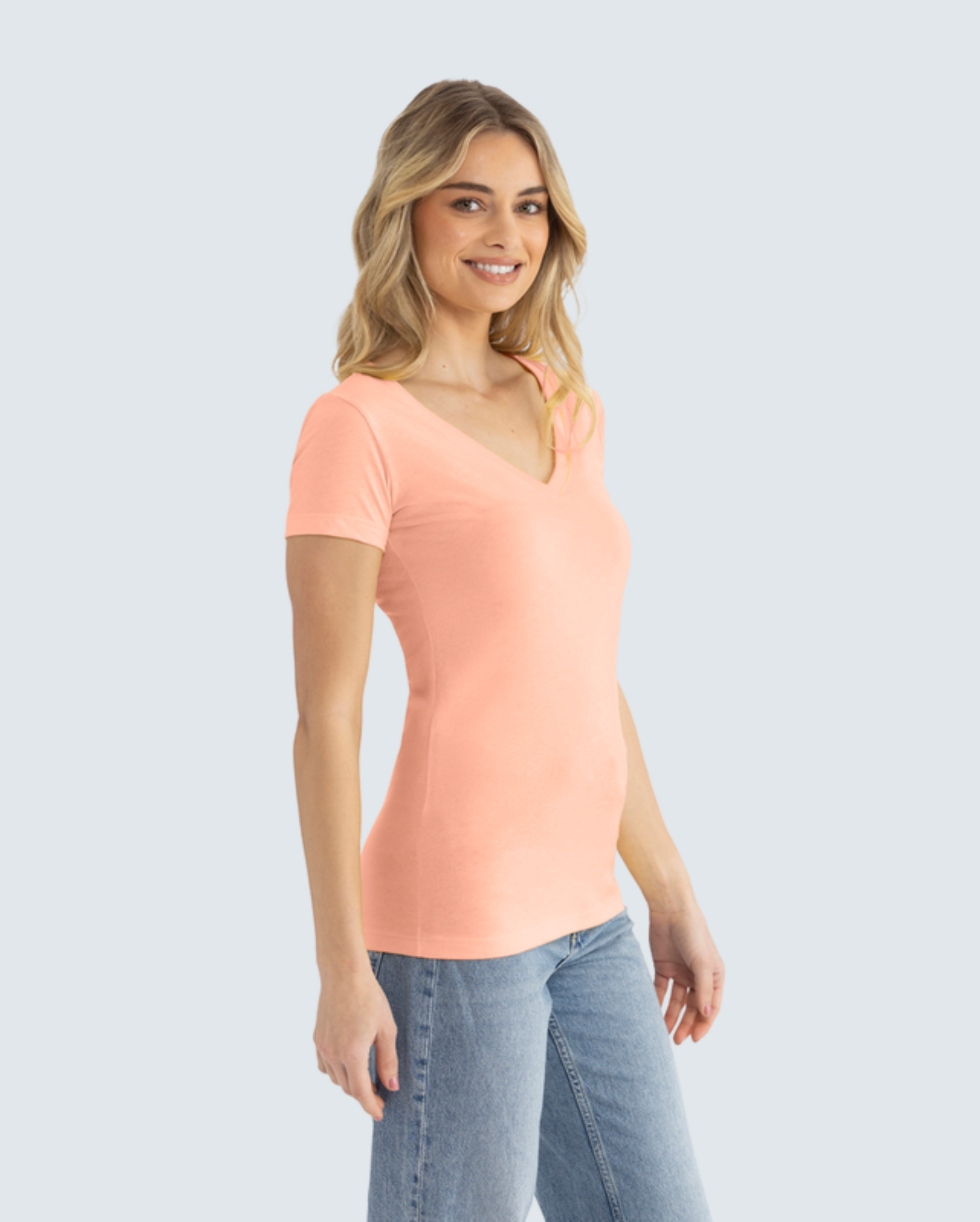The Women's Ideal V-Neck Tee 4-Pack