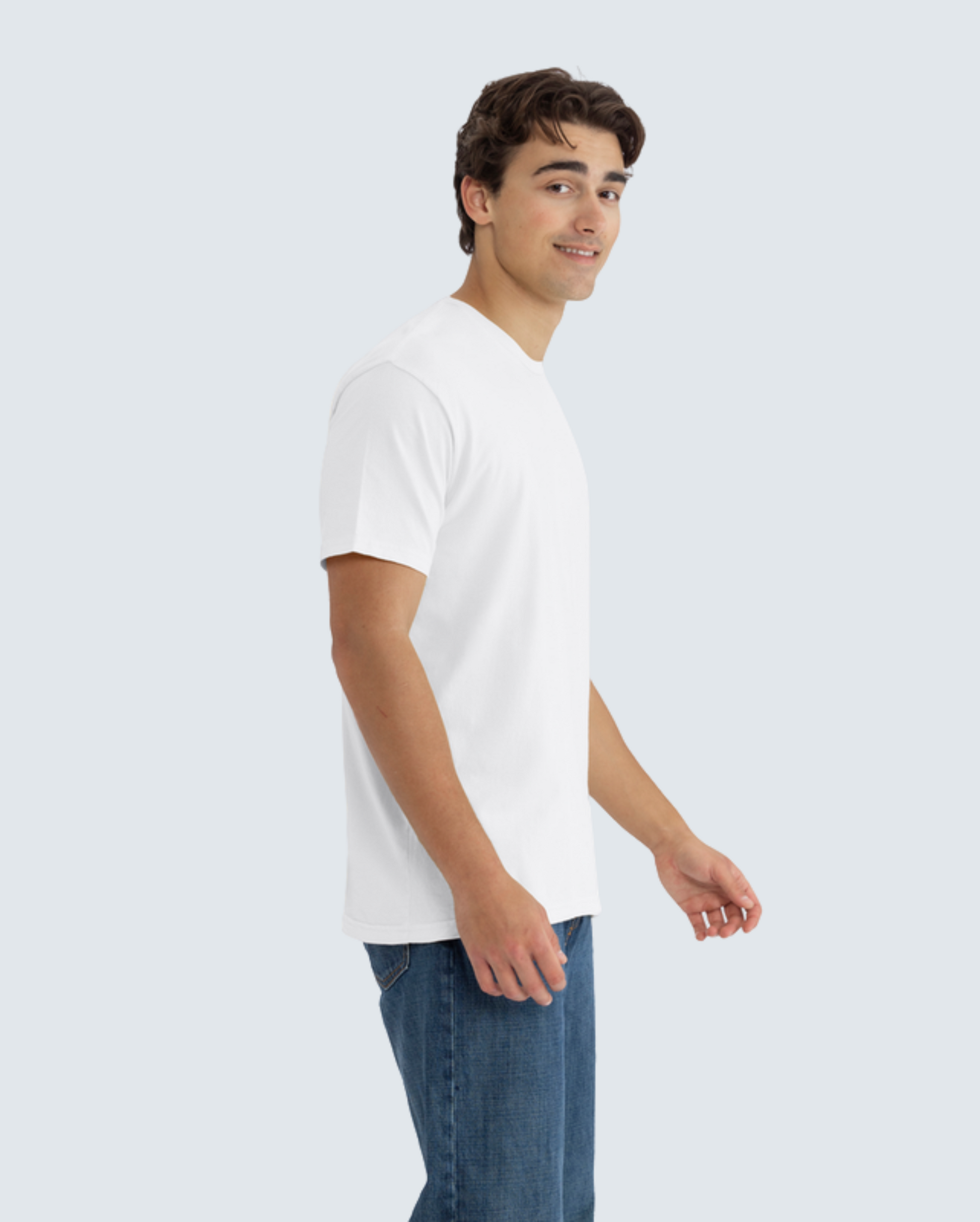 Soft-Washed Classic Crew - Washed White