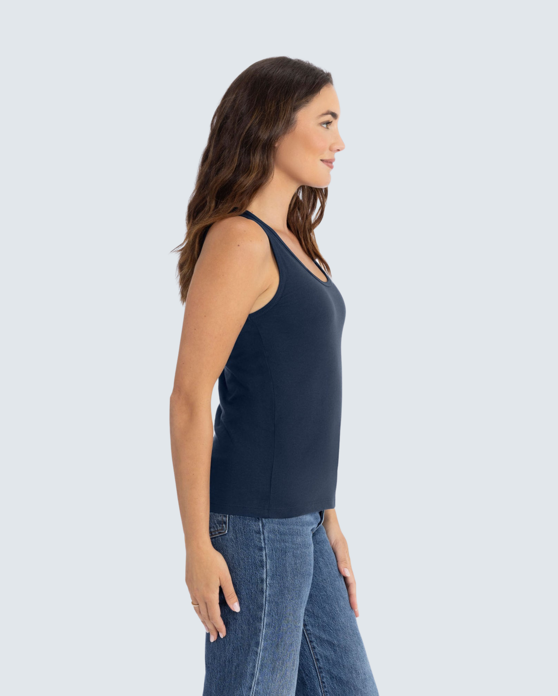 Women's Cotton Tank - Midnight Navy
