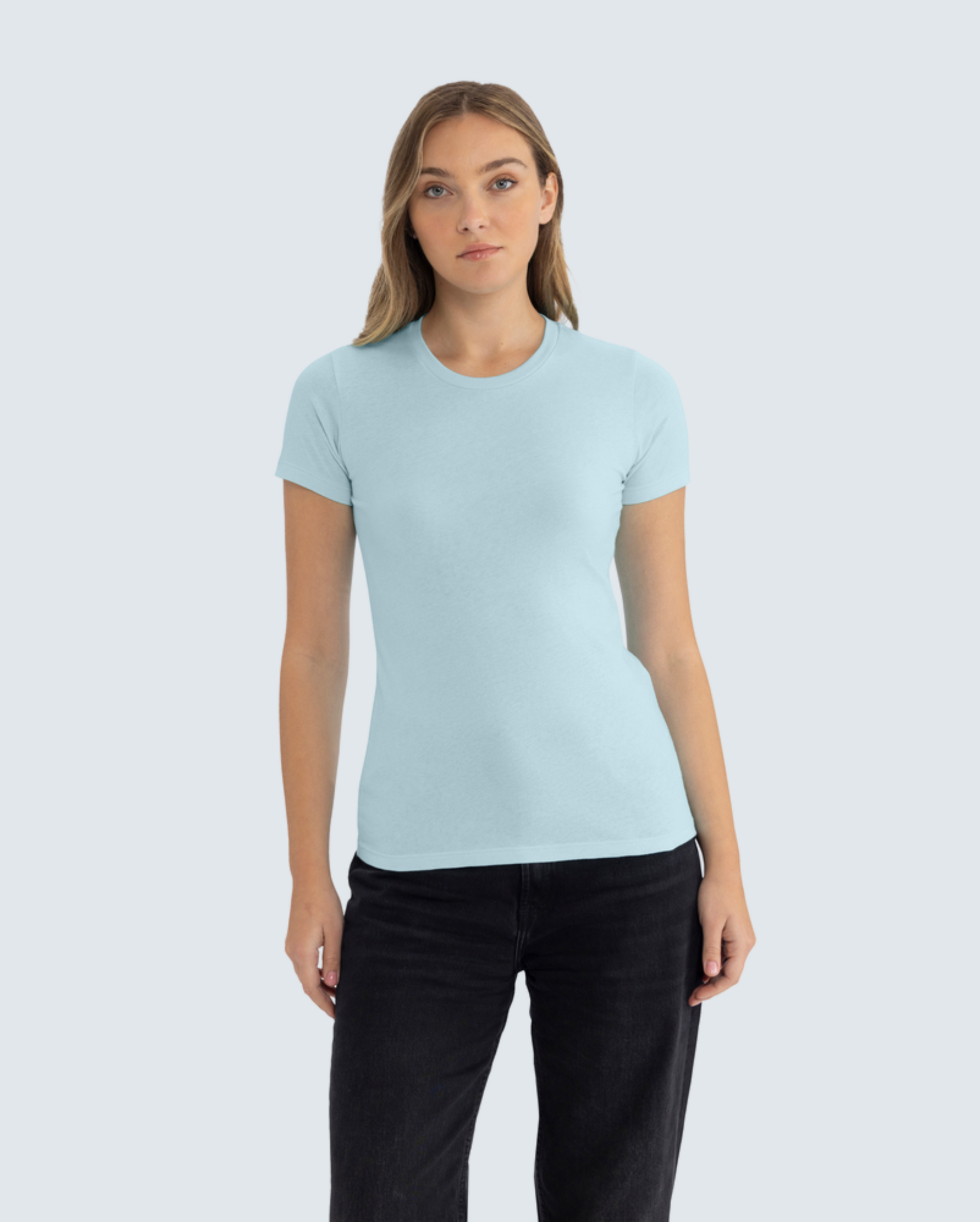 Women's Classic Cotton Tee - Light Blue