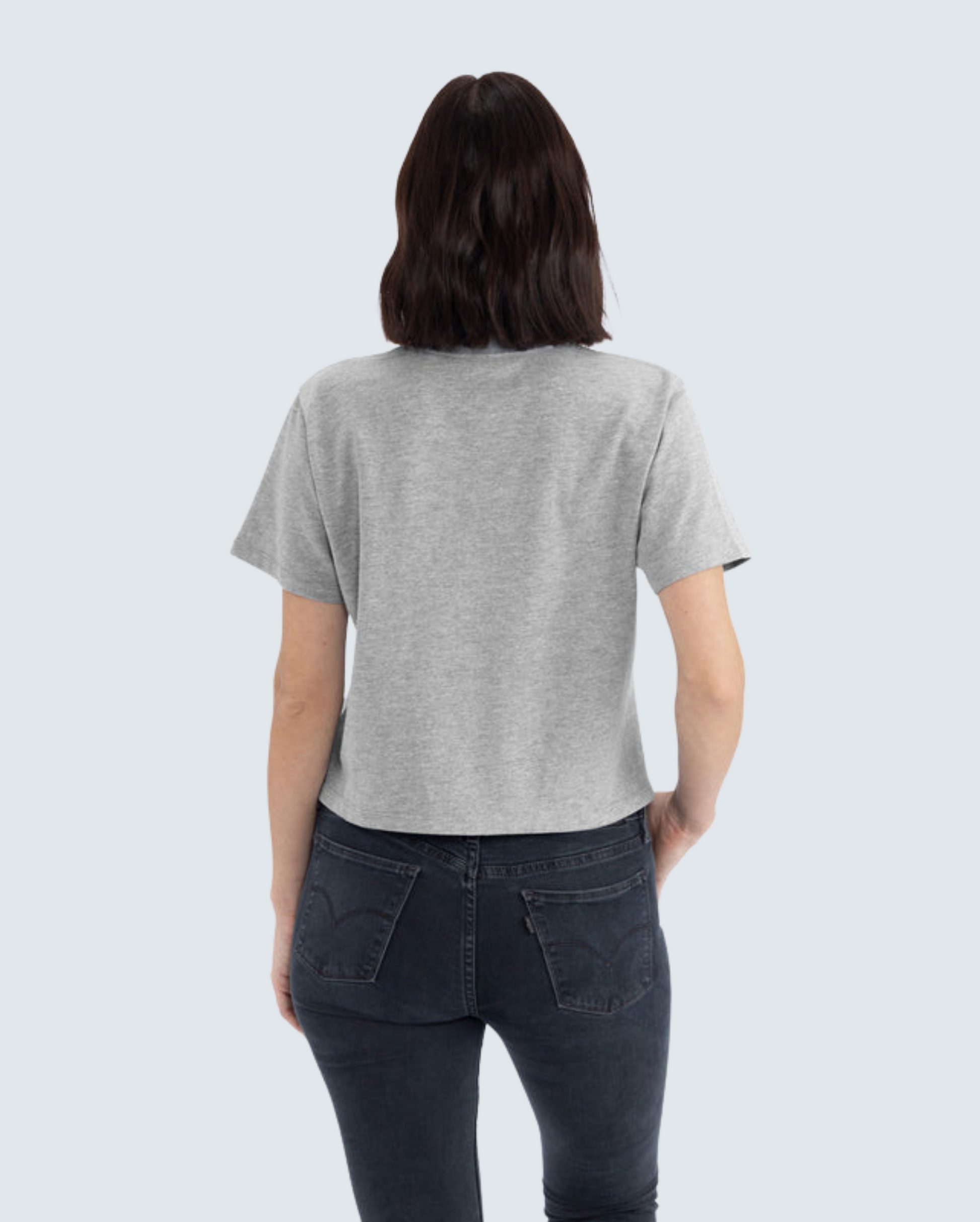 Women's Heavyweight High-Waist Boxy Tee - Heather Gray