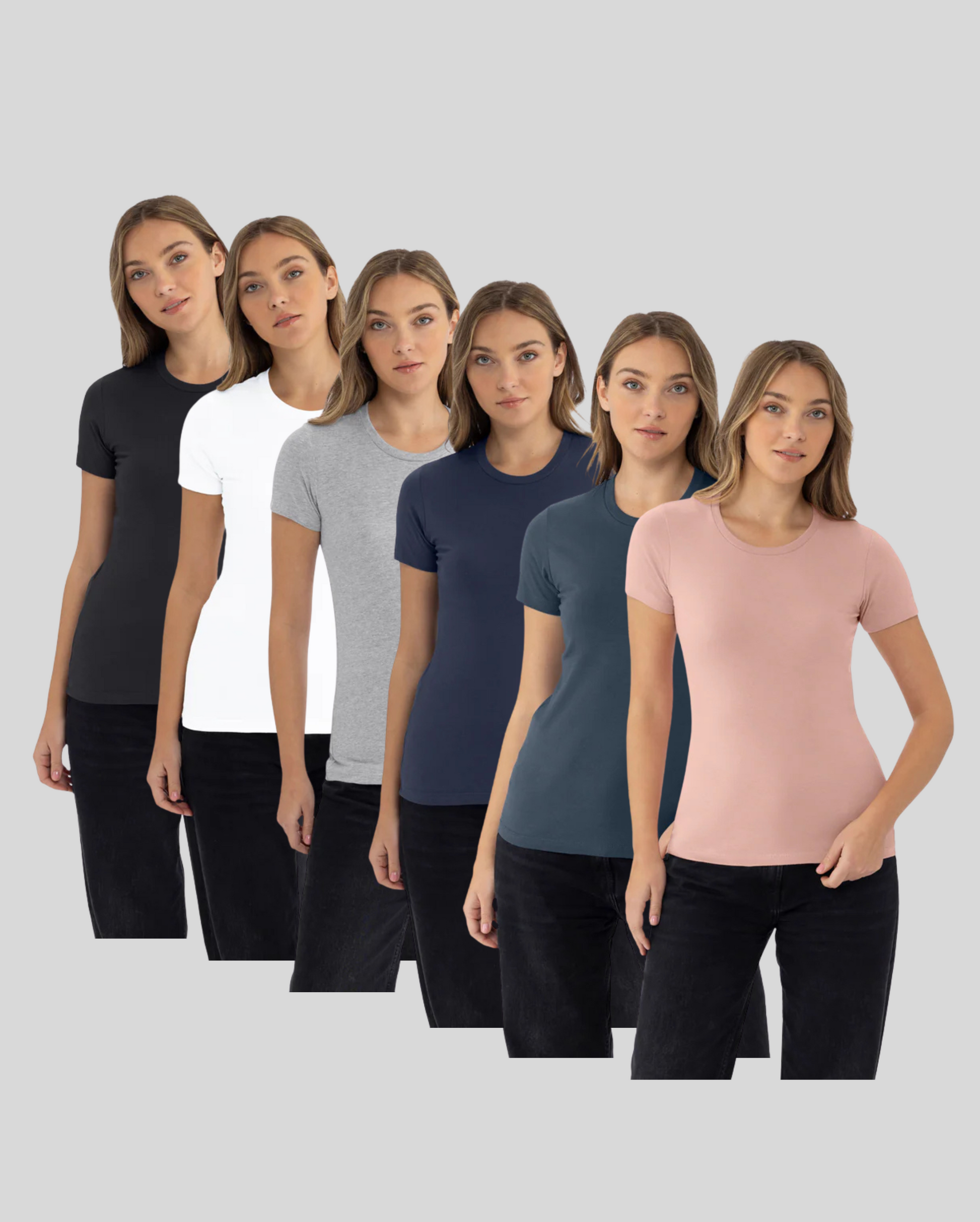 Women's Classic Cotton Tee 6-Pack