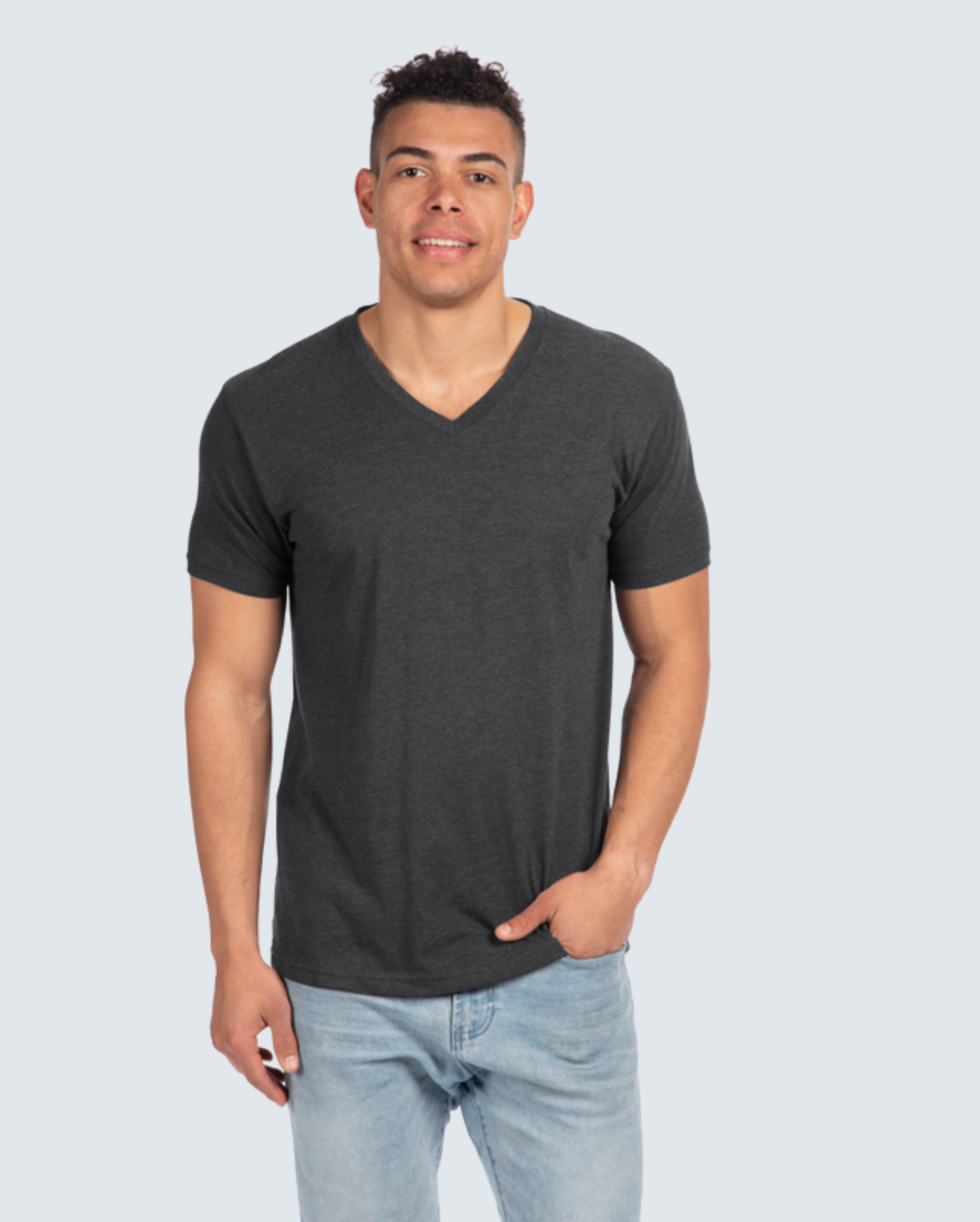 Classic V-Neck Tee - Carbon