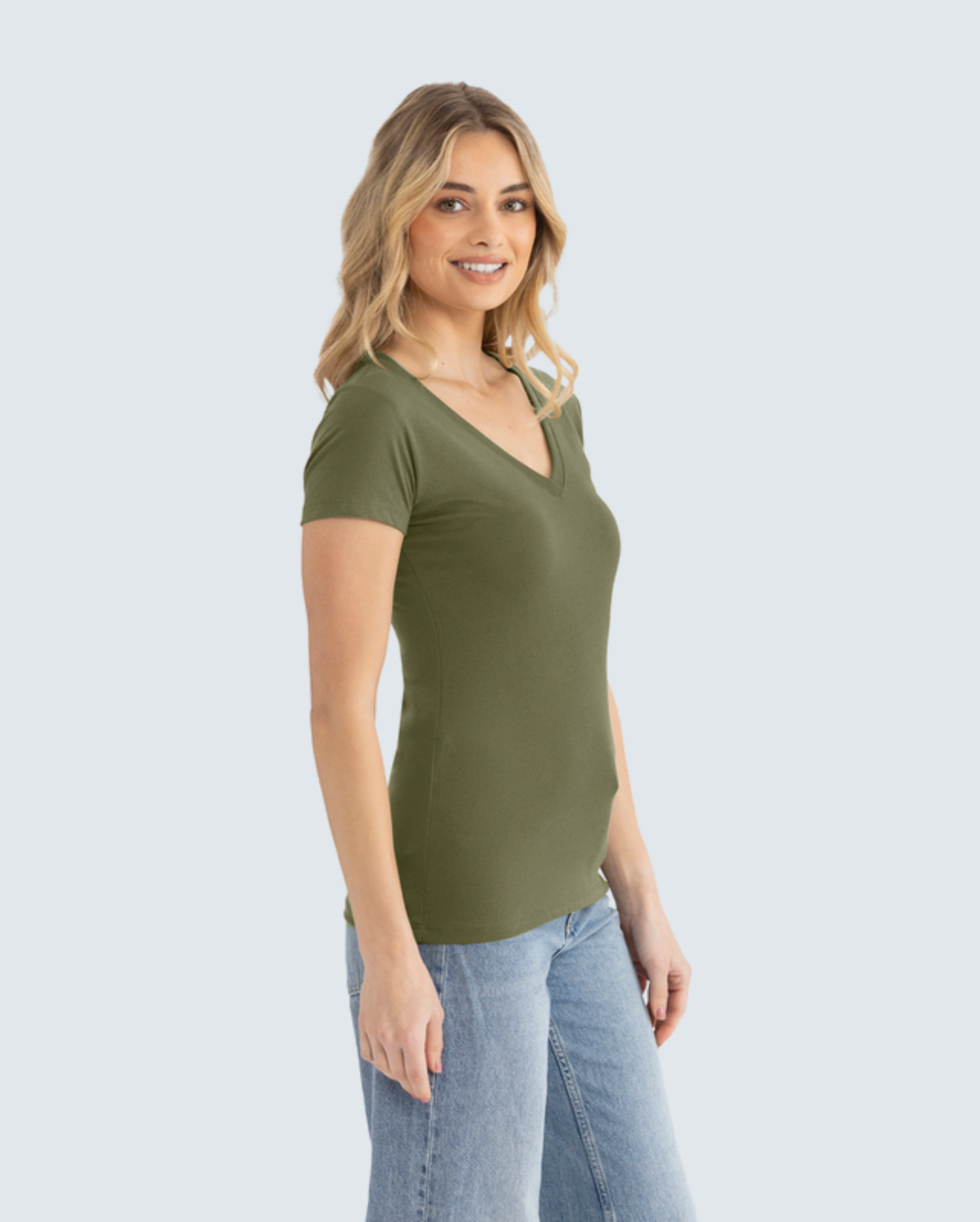 The Women's Ideal V-Neck Tee 4-Pack