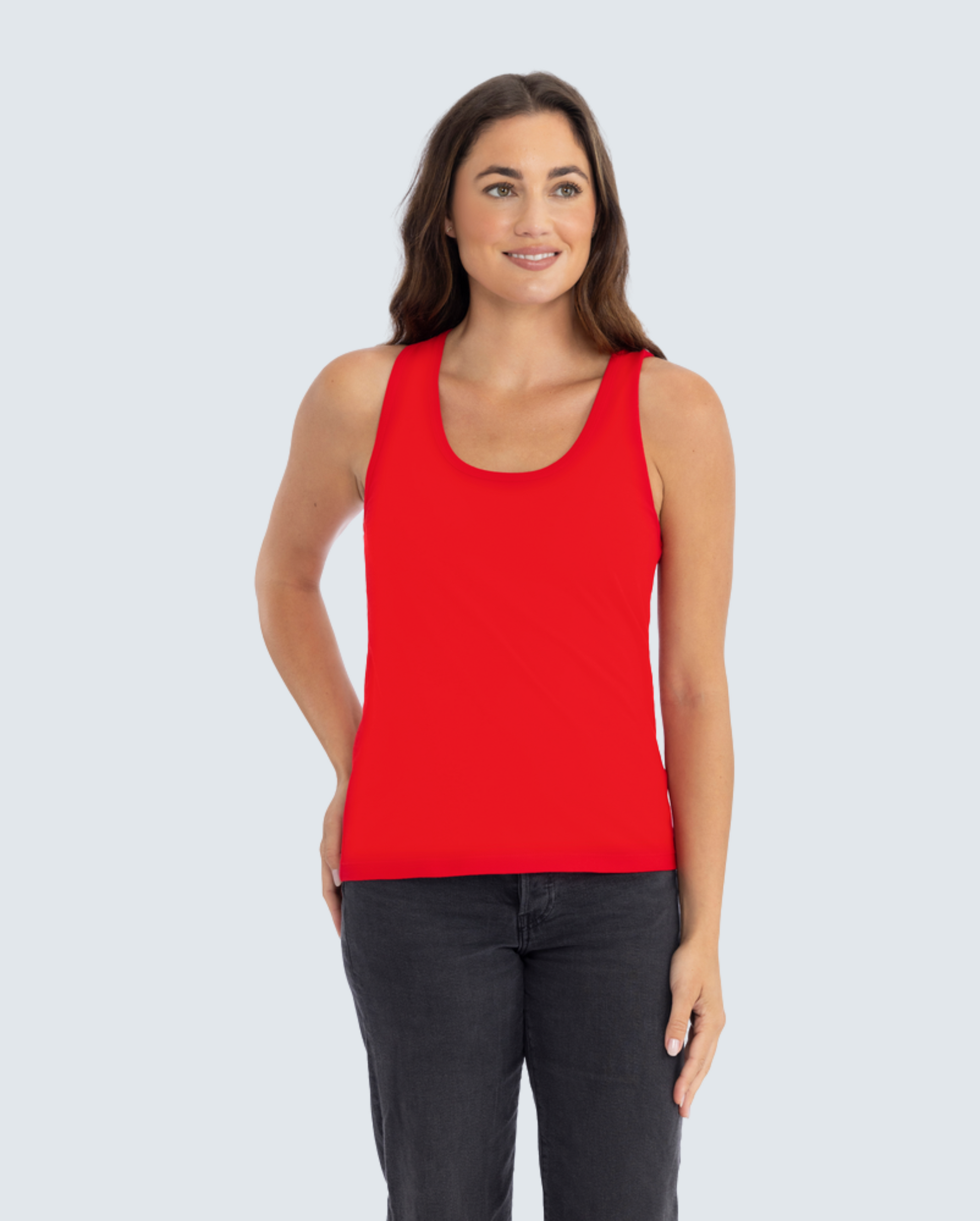 Women's Cotton Tank - Red