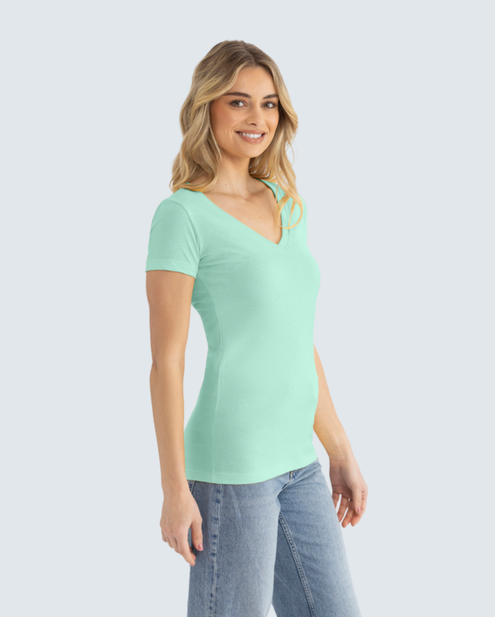 The Women's Ideal V-Neck Tee 4-Pack