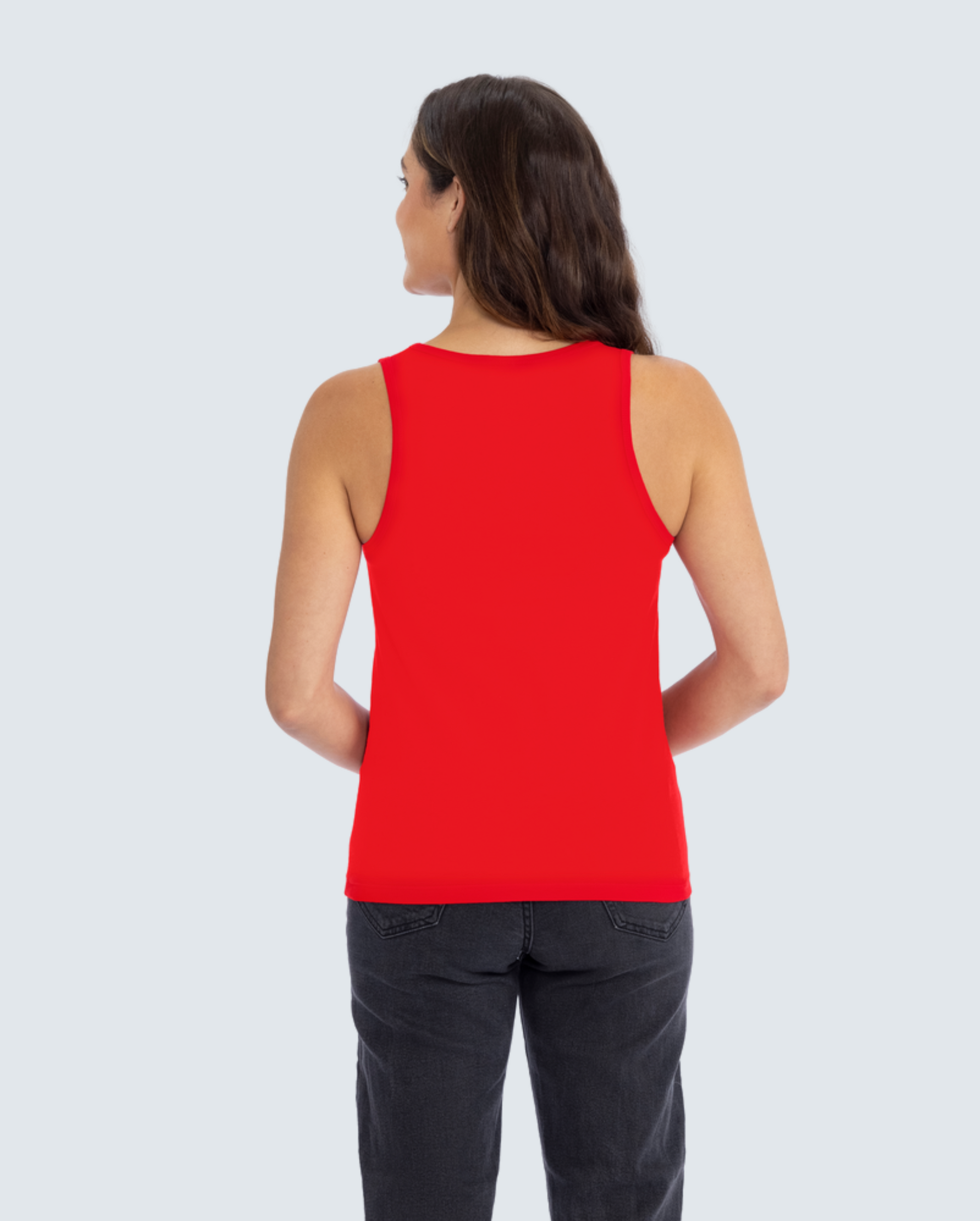 Women's Cotton Tank - Red