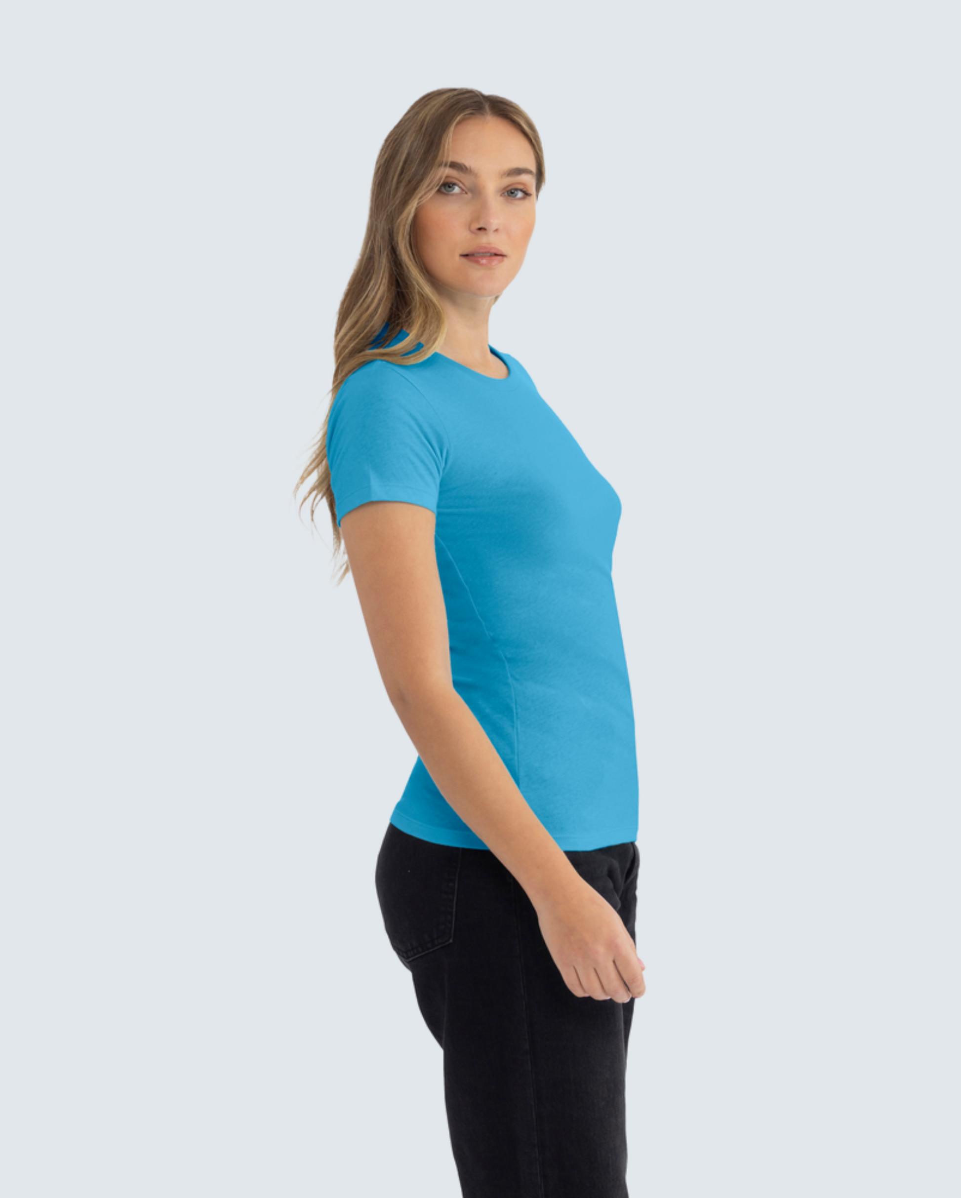 Women's Classic Cotton Tee - Turquoise