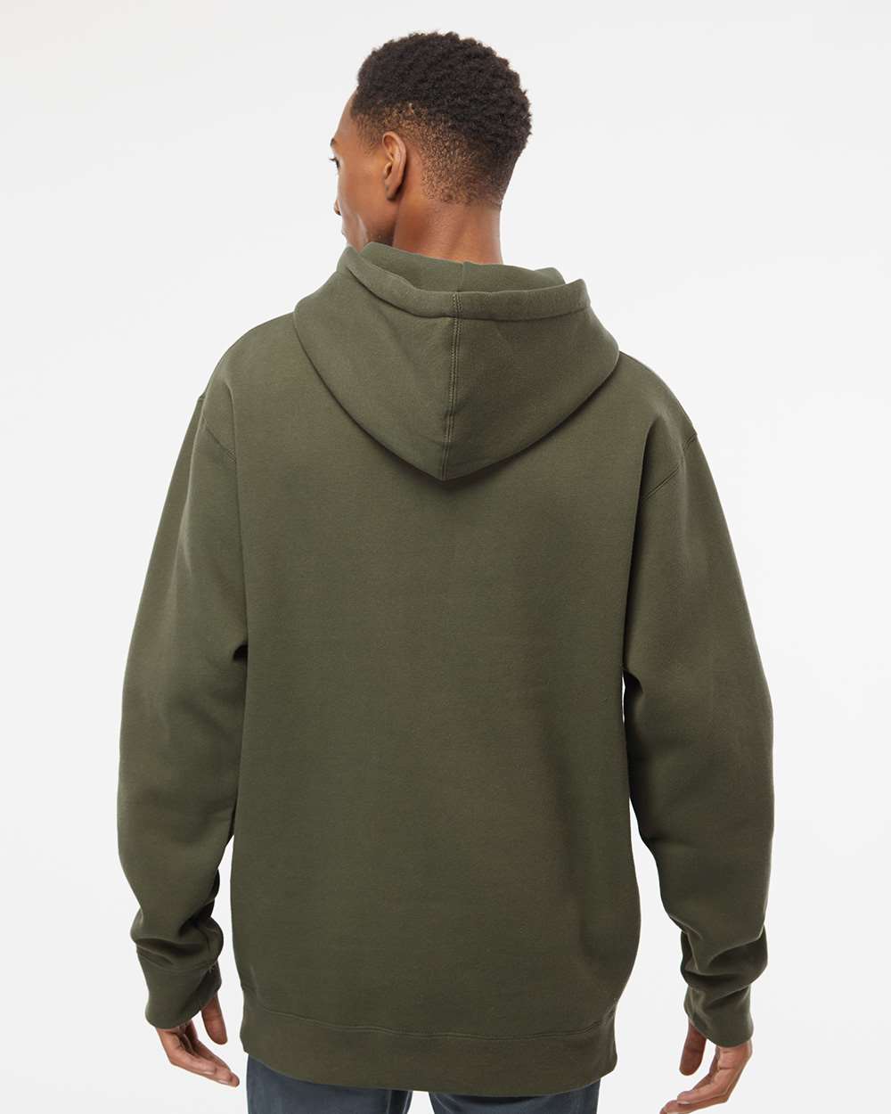 Unisex Heavyweight Hooded Sweatshirt - Army - M