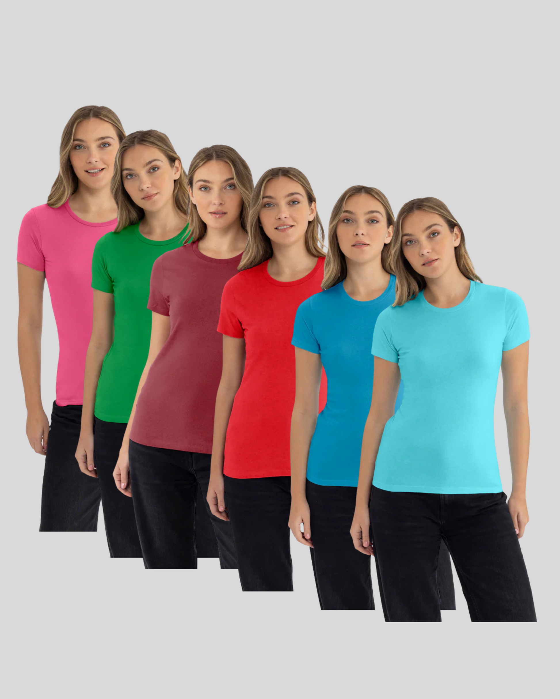 Women's Classic Cotton Tee 6-Pack