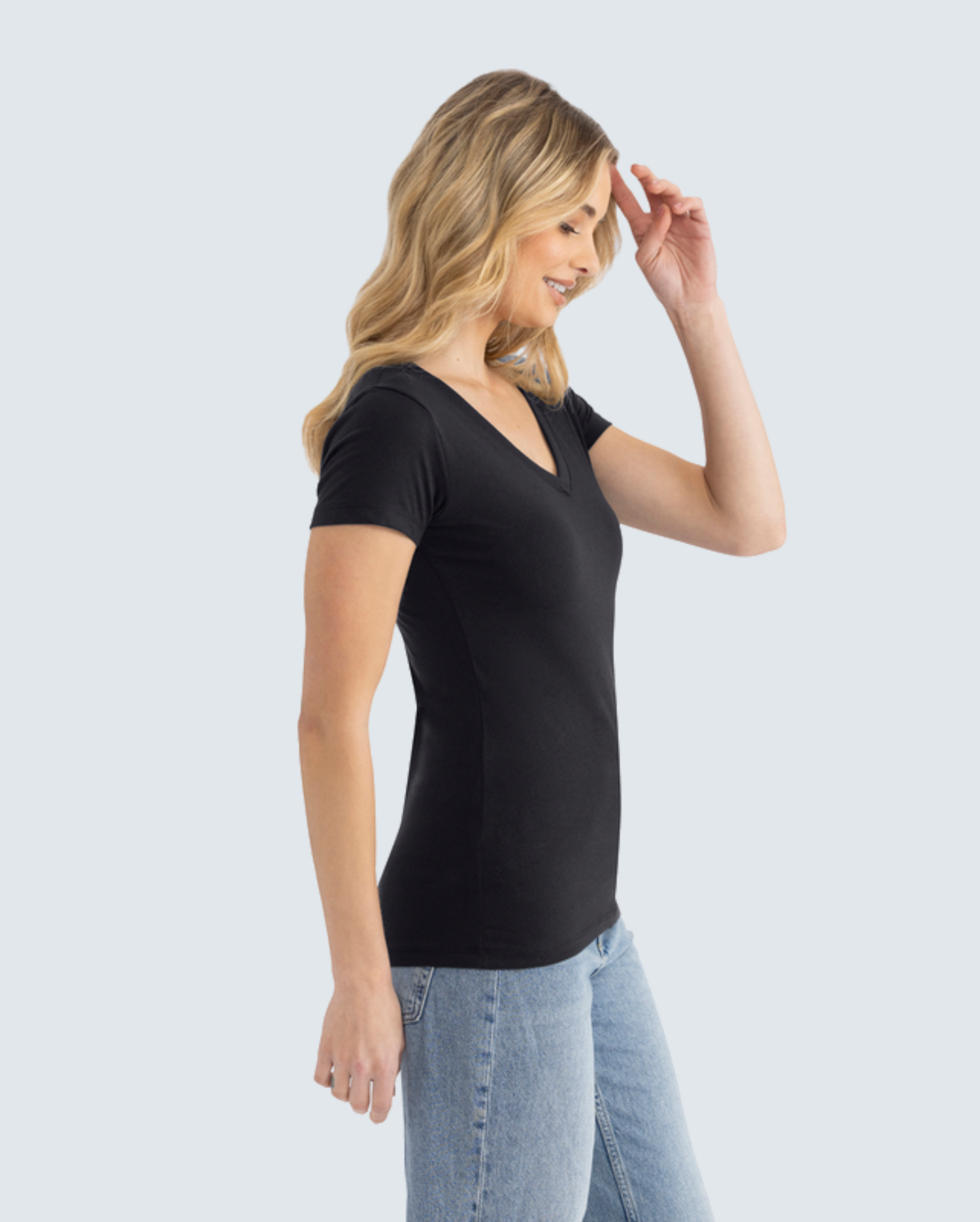 The Women's Ideal V-Neck Tee 4-Pack