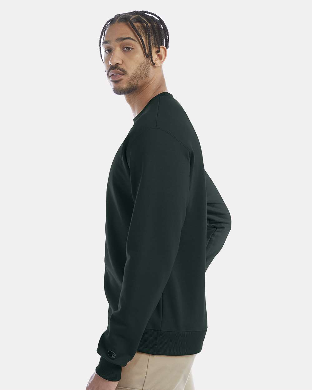 Unisex Powerblend® Crewneck Sweatshirt - Dark Green - S