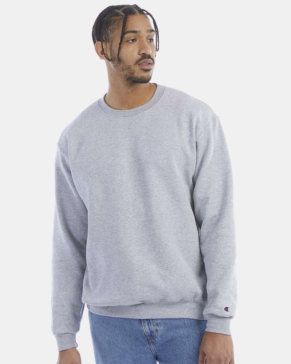 Unisex Powerblend® Crewneck Sweatshirt - Light Steel - XS