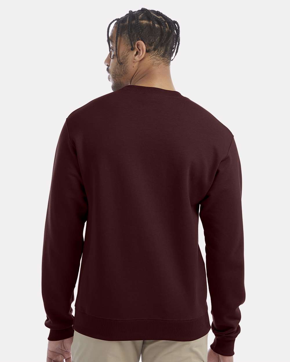 Unisex Powerblend® Crewneck Sweatshirt - Maroon - M