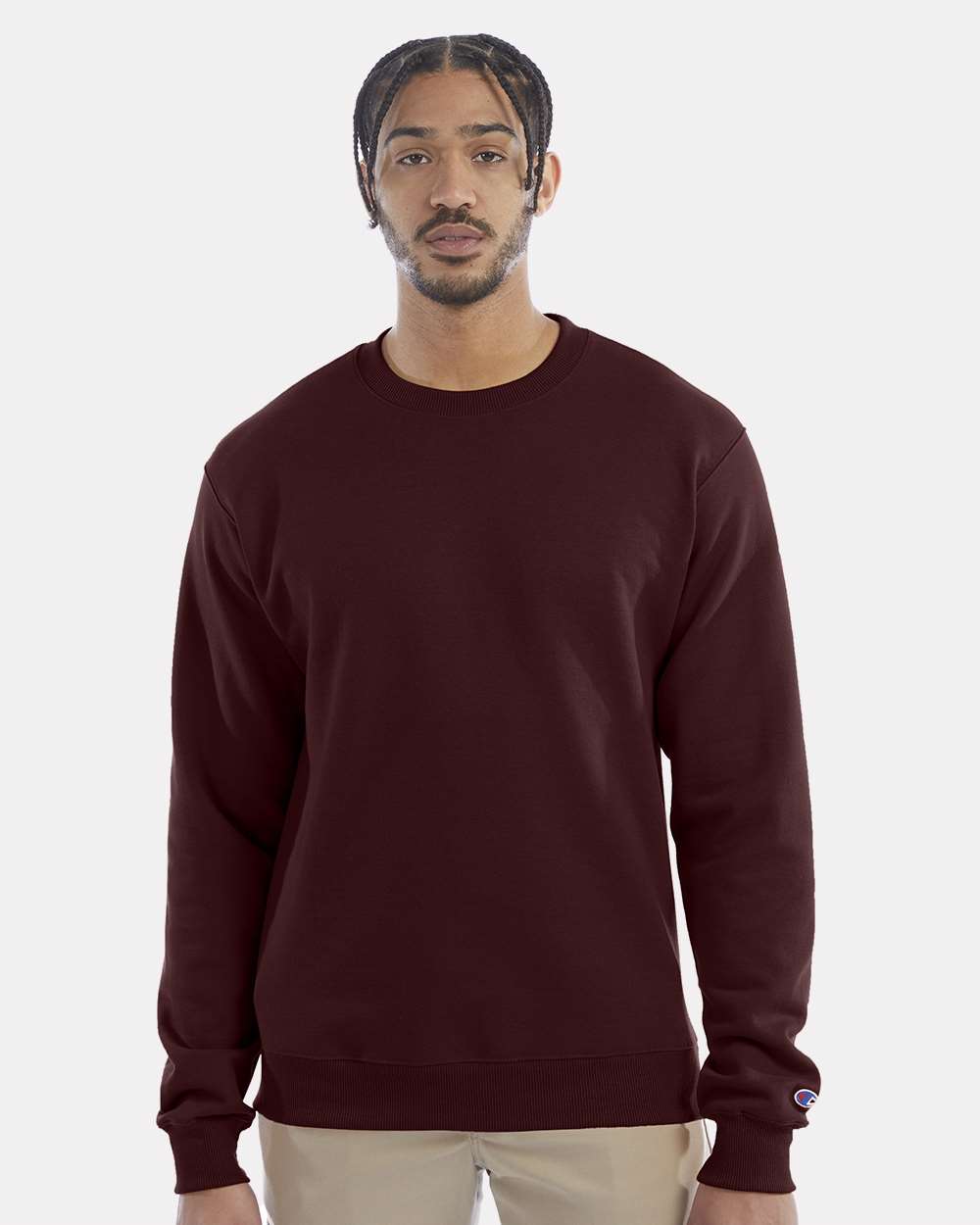 Unisex Powerblend® Crewneck Sweatshirt - Maroon - XS