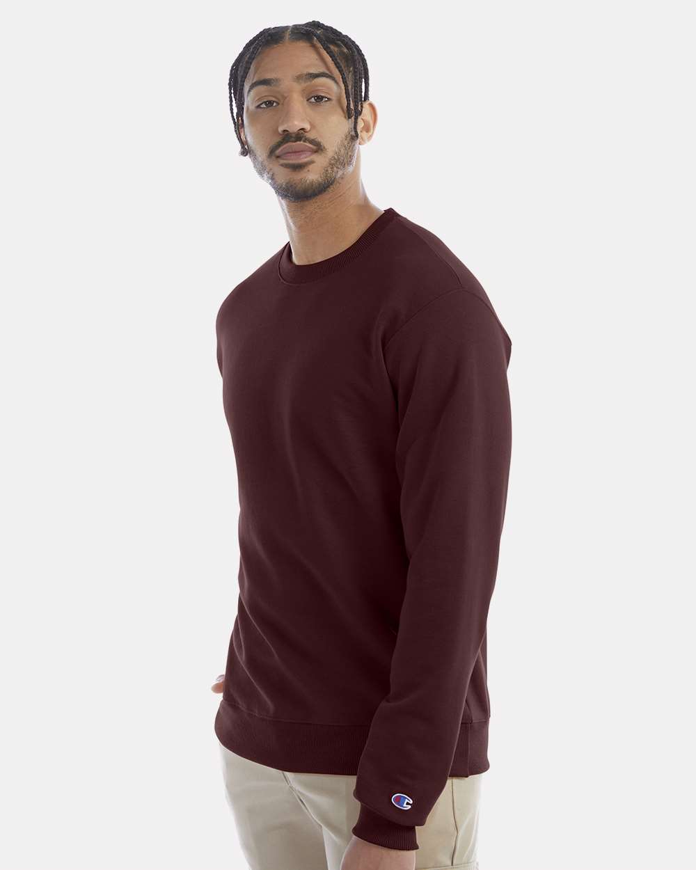 Unisex Powerblend® Crewneck Sweatshirt - Maroon - S