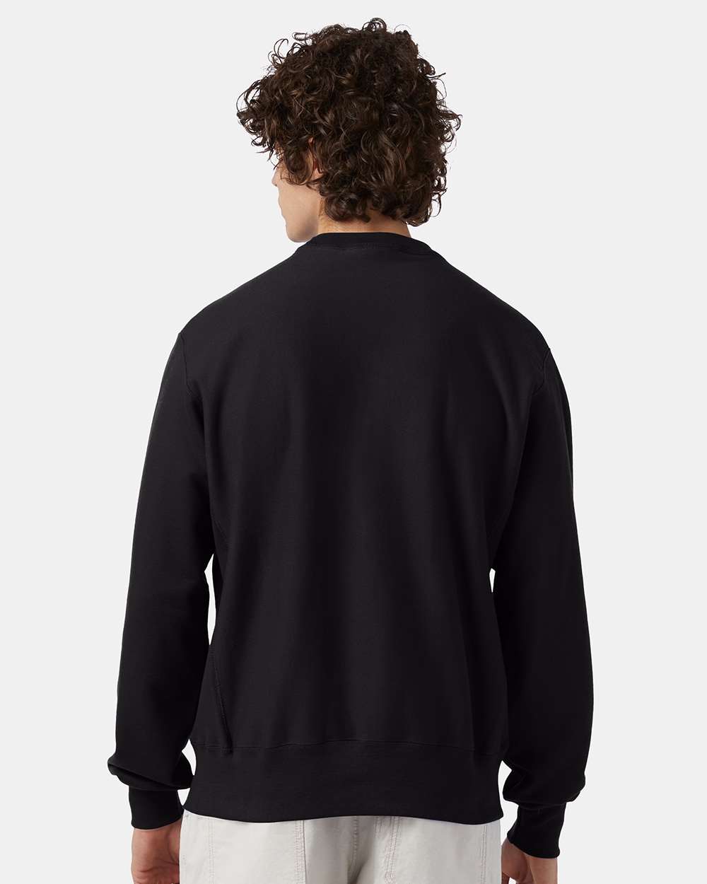 Unisex Reverse Weave® Crewneck Sweatshirt - Black - M