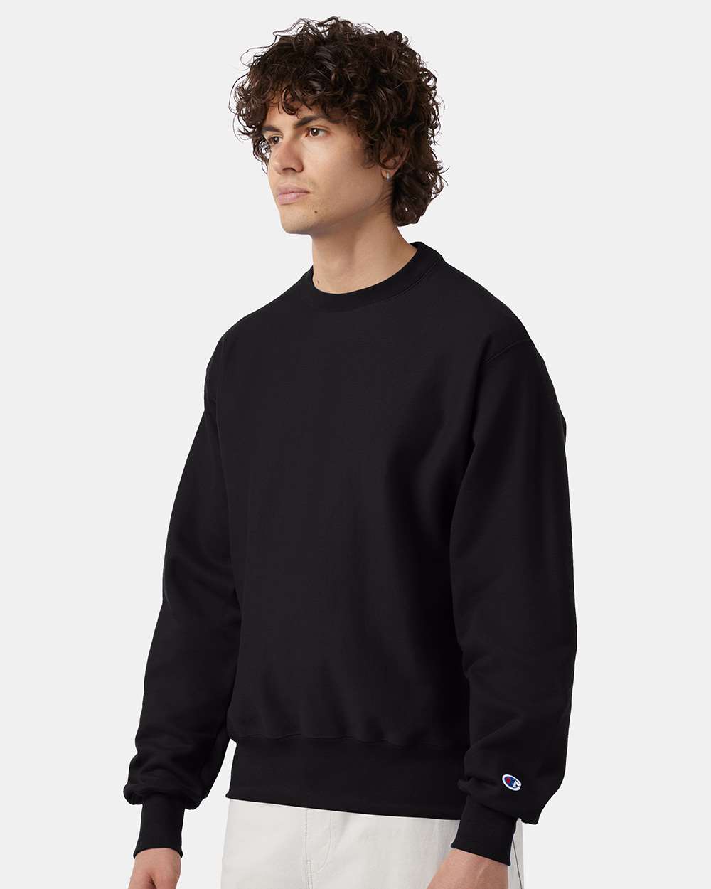 Unisex Reverse Weave® Crewneck Sweatshirt - Black - S