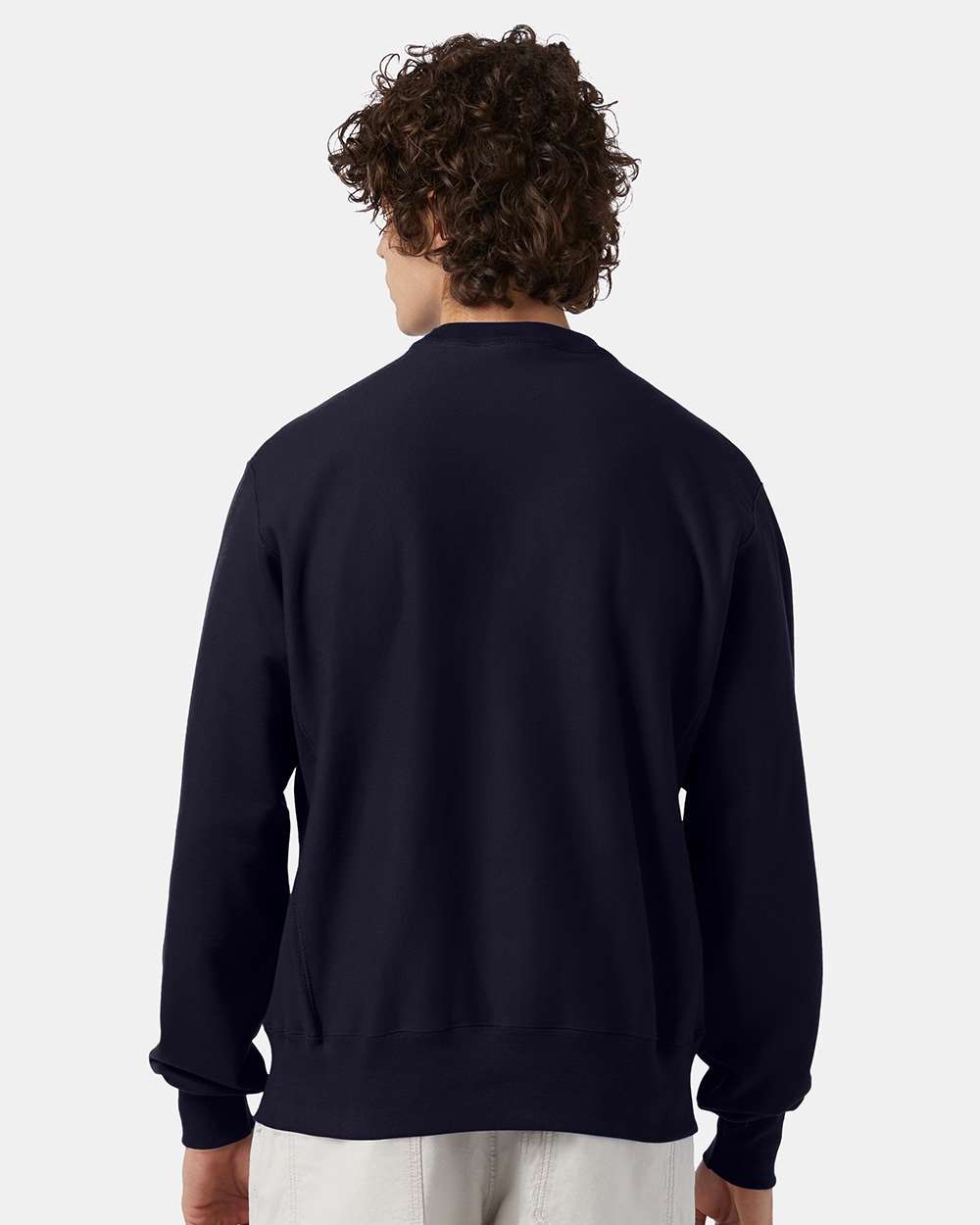 Unisex Reverse Weave® Crewneck Sweatshirt - Navy - M
