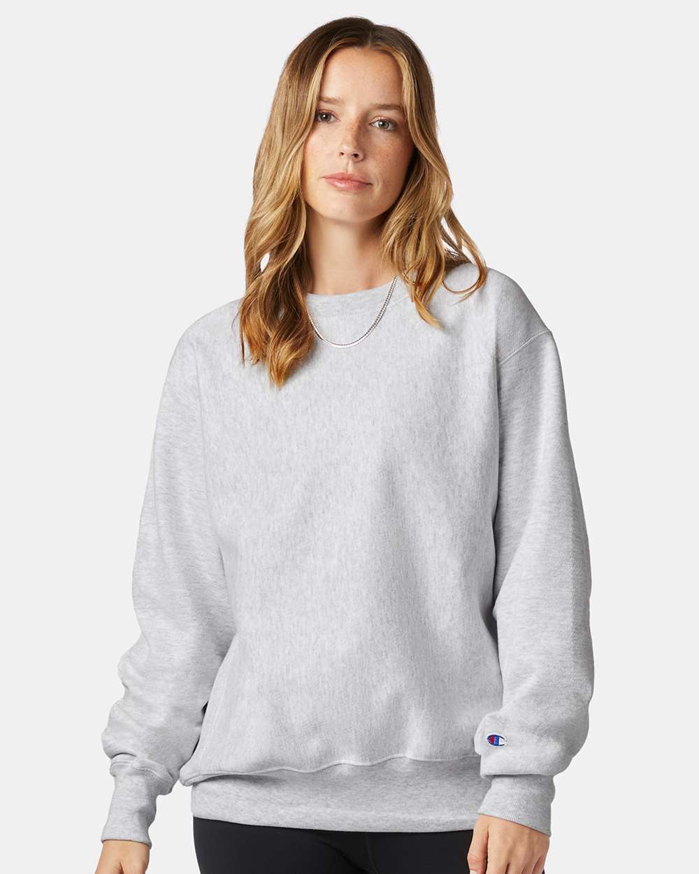 Unisex Reverse Weave® Crewneck Sweatshirt - Silver Grey - XS
