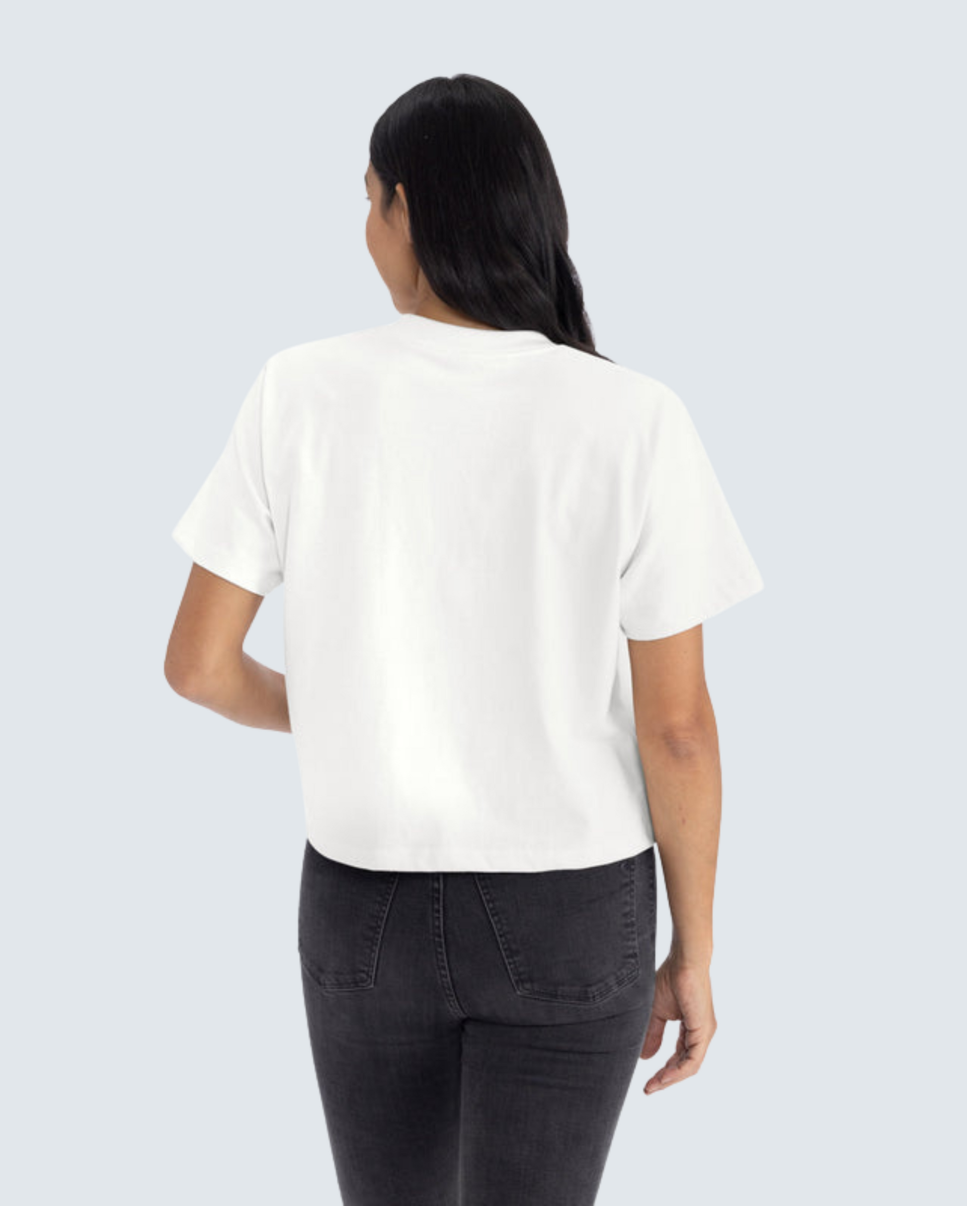 Women's Heavyweight High-Waist Boxy Tee - White