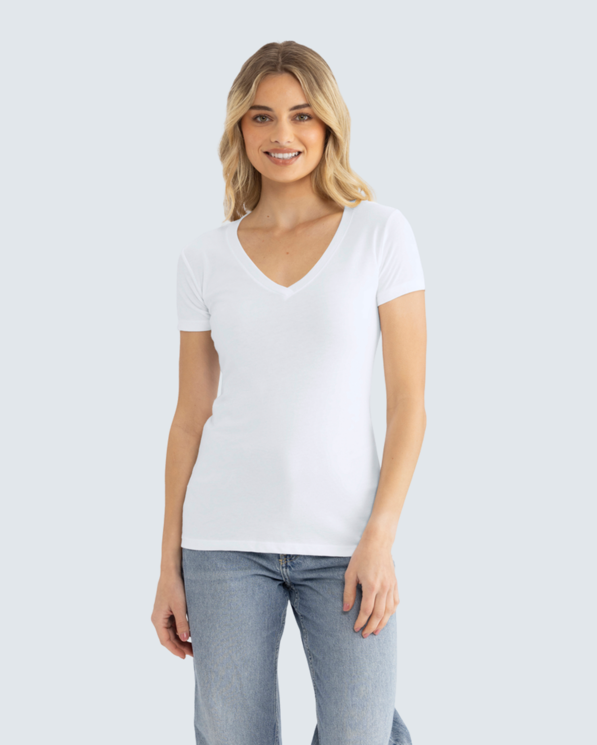 The Women's Ideal V-Neck Tee 4-Pack