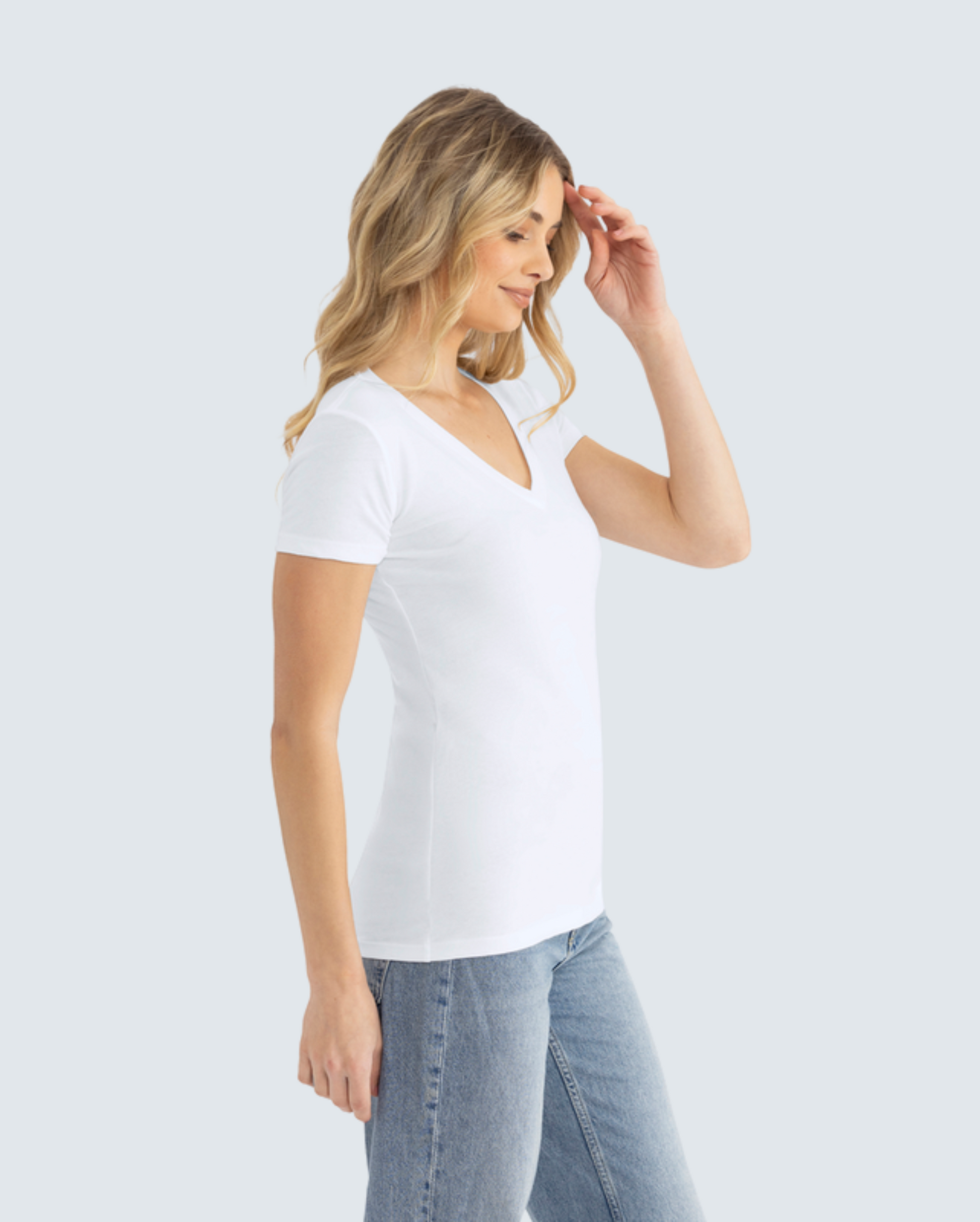 The Women's Ideal V-Neck Tee 4-Pack
