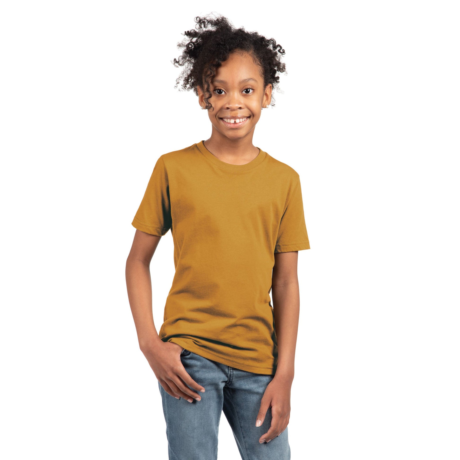 Youth Cotton T-Shirt - Antique Gold - The American Threads