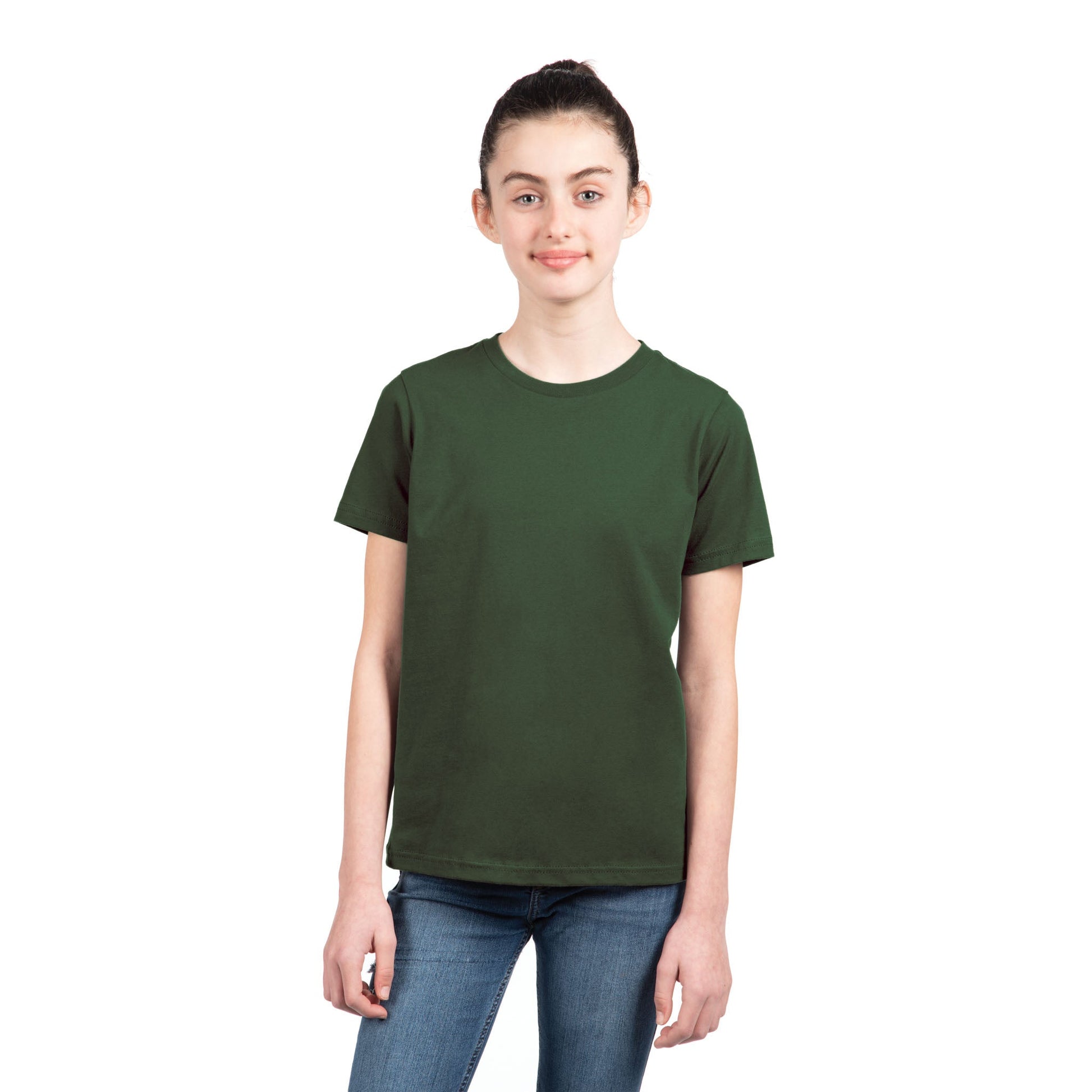 Youth Cotton T-Shirt - Forest Green - The American Threads