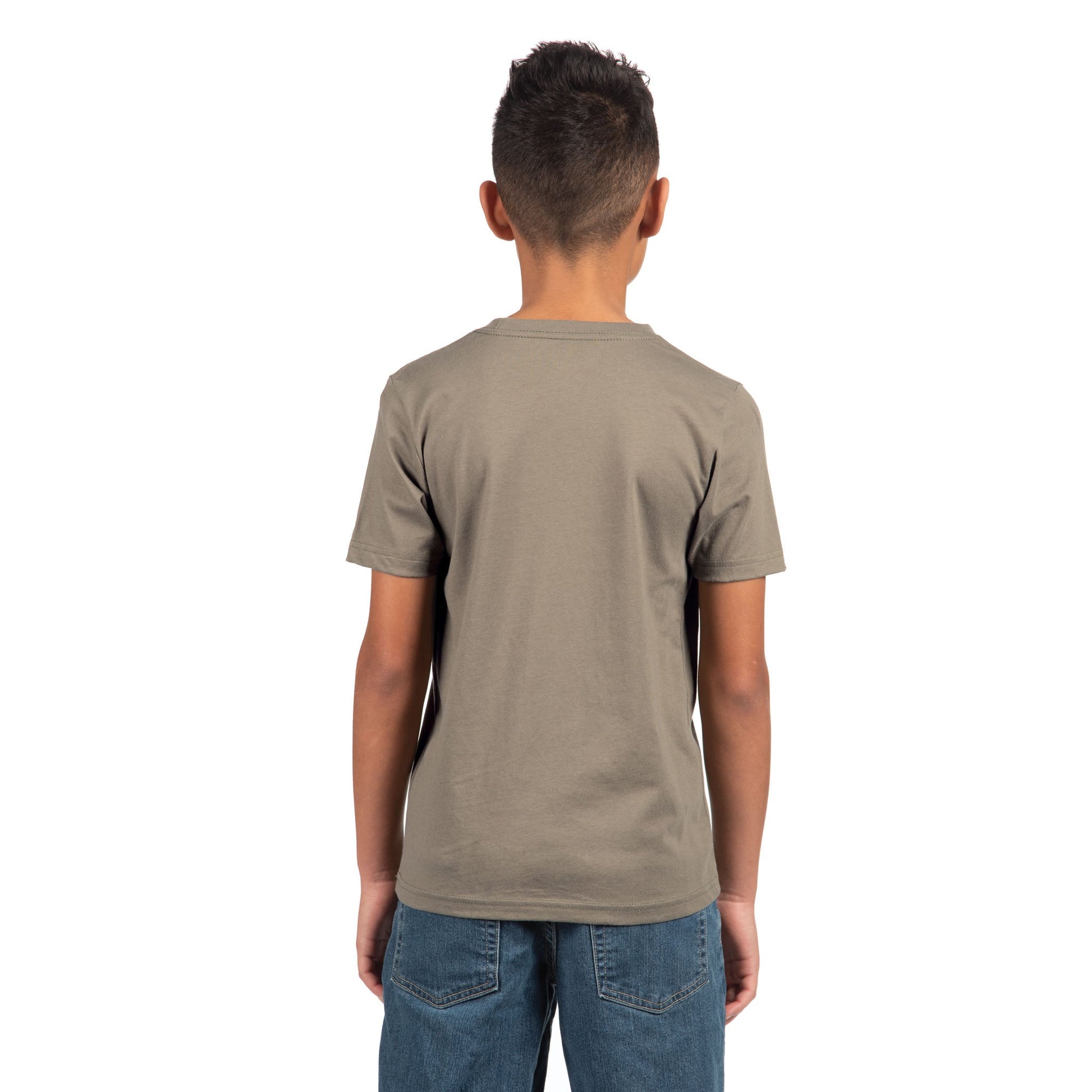 Youth Cotton T-Shirt - Warm Gray - The American Threads