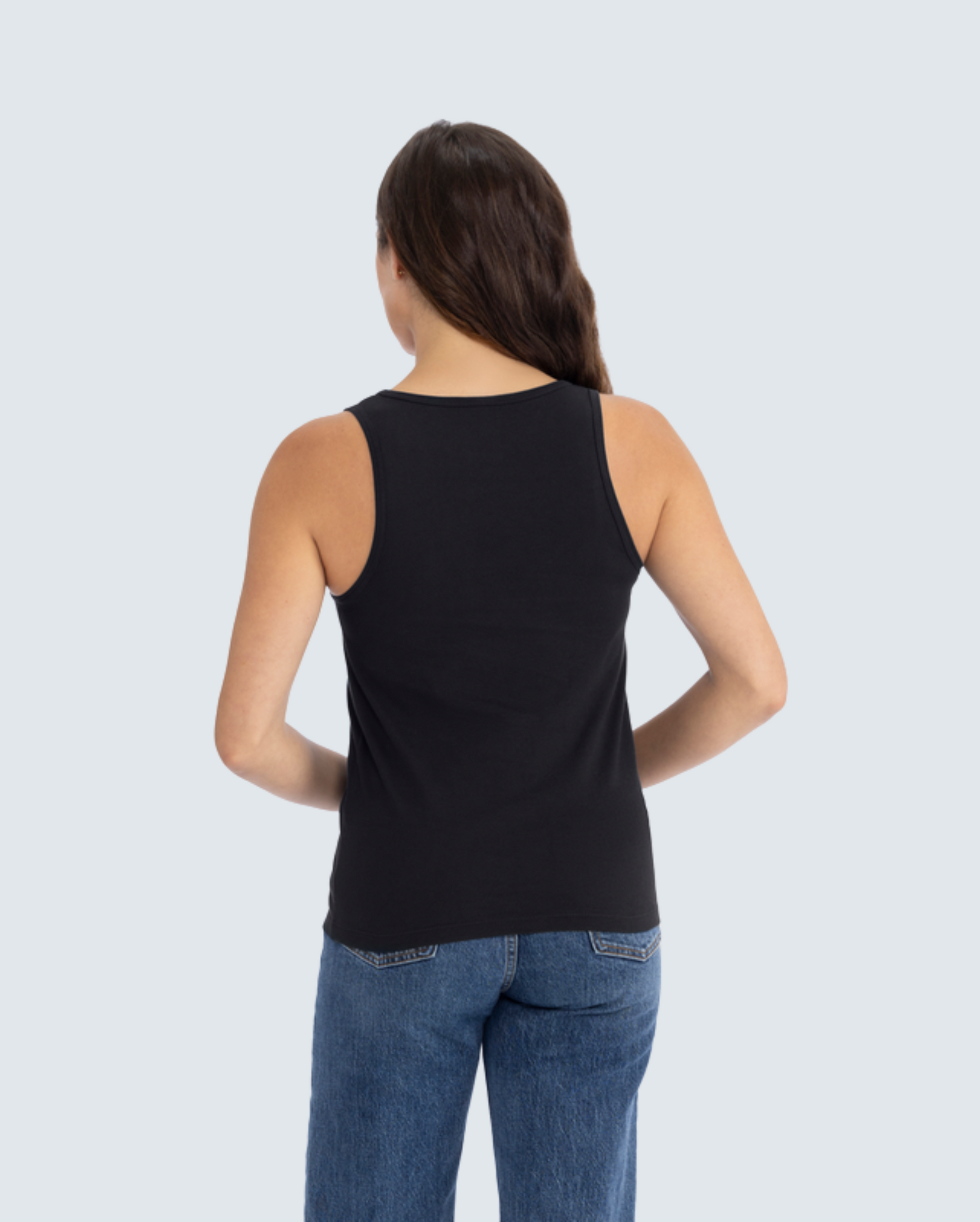 Women's Cotton Tank - Black