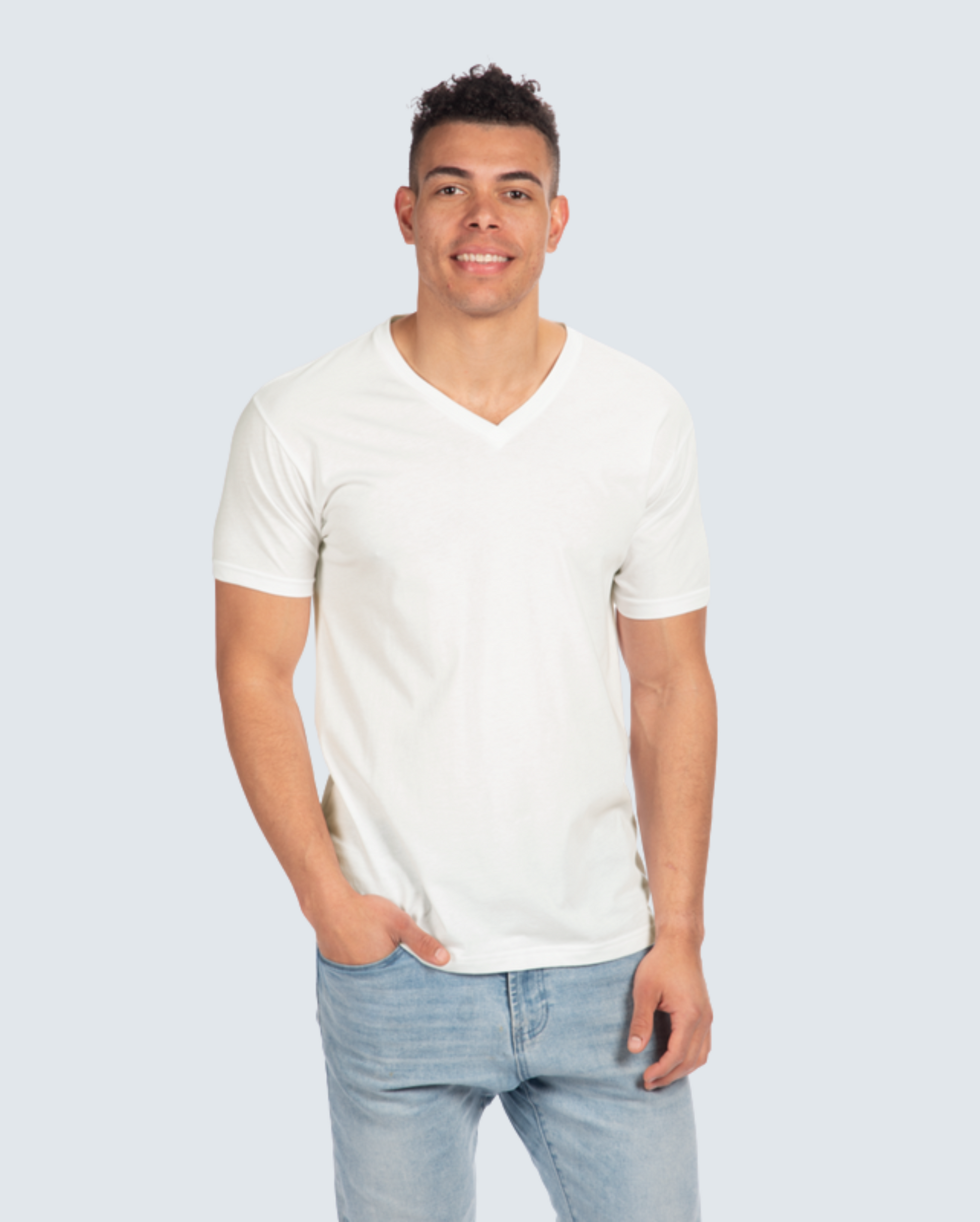Classic V-Neck Tee - White