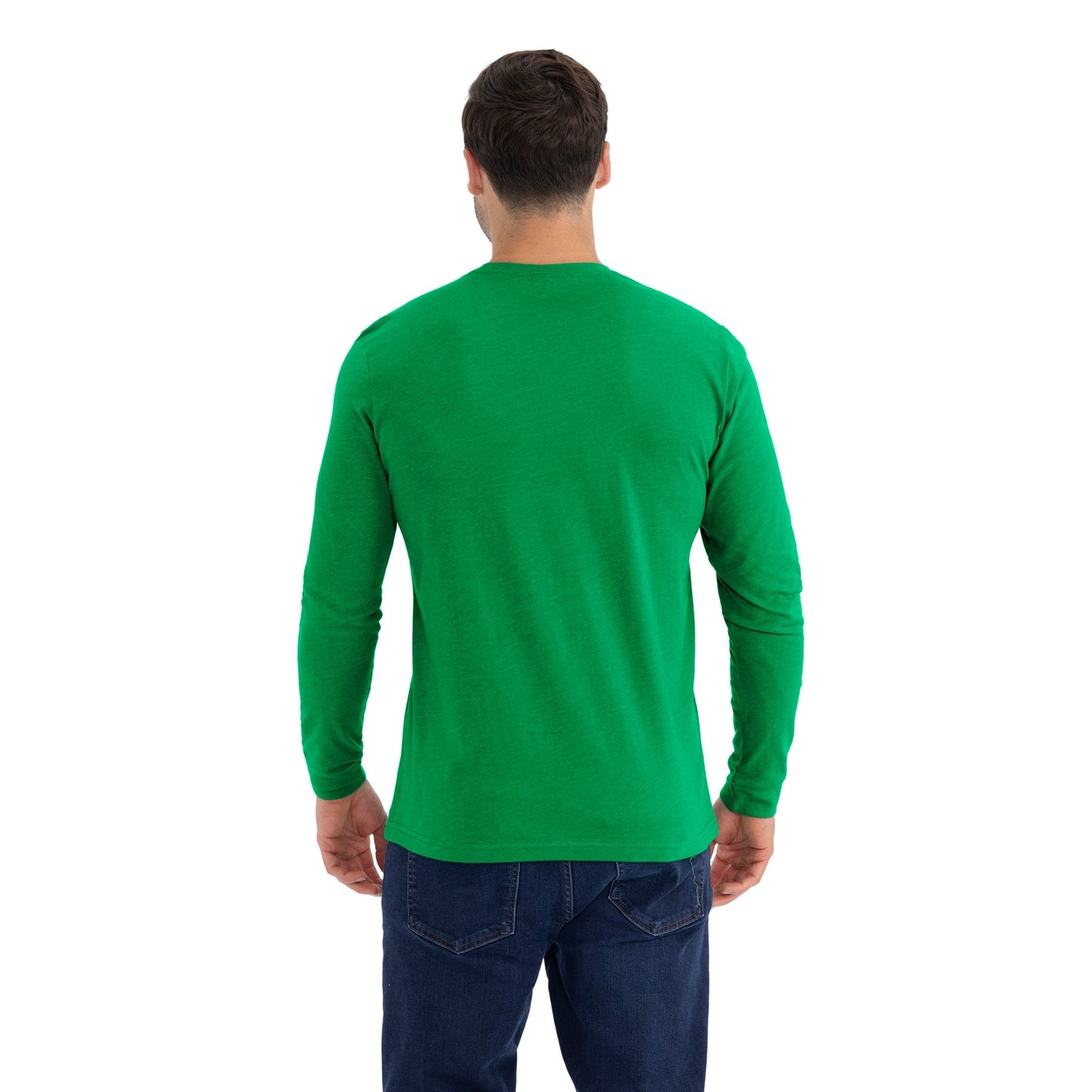 Unisex CVC Long Sleeve T-Shirt - Kelly Green - The American Threads