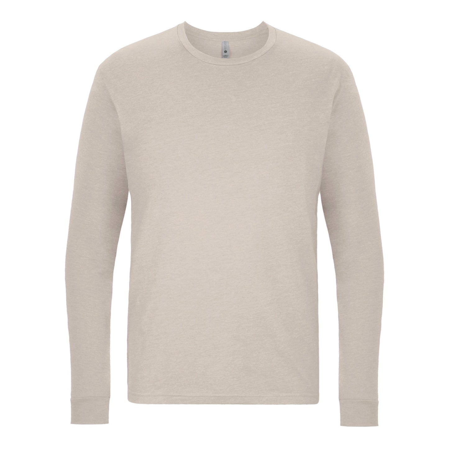 Unisex CVC Long Sleeve T-Shirt - Sand - The American Threads