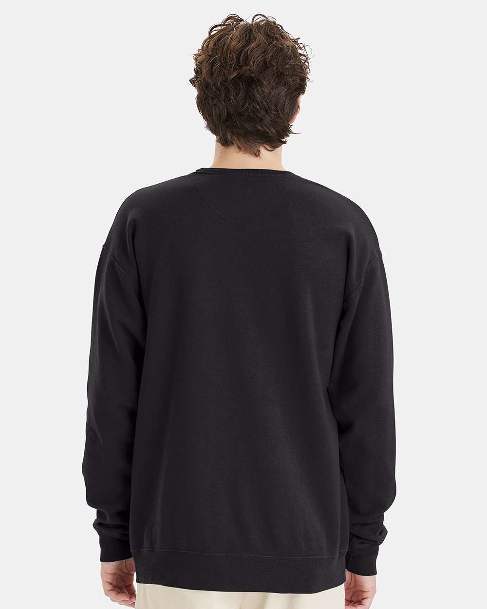 Unisex Garment-Dyed Crewneck Sweatshirt - Black - M