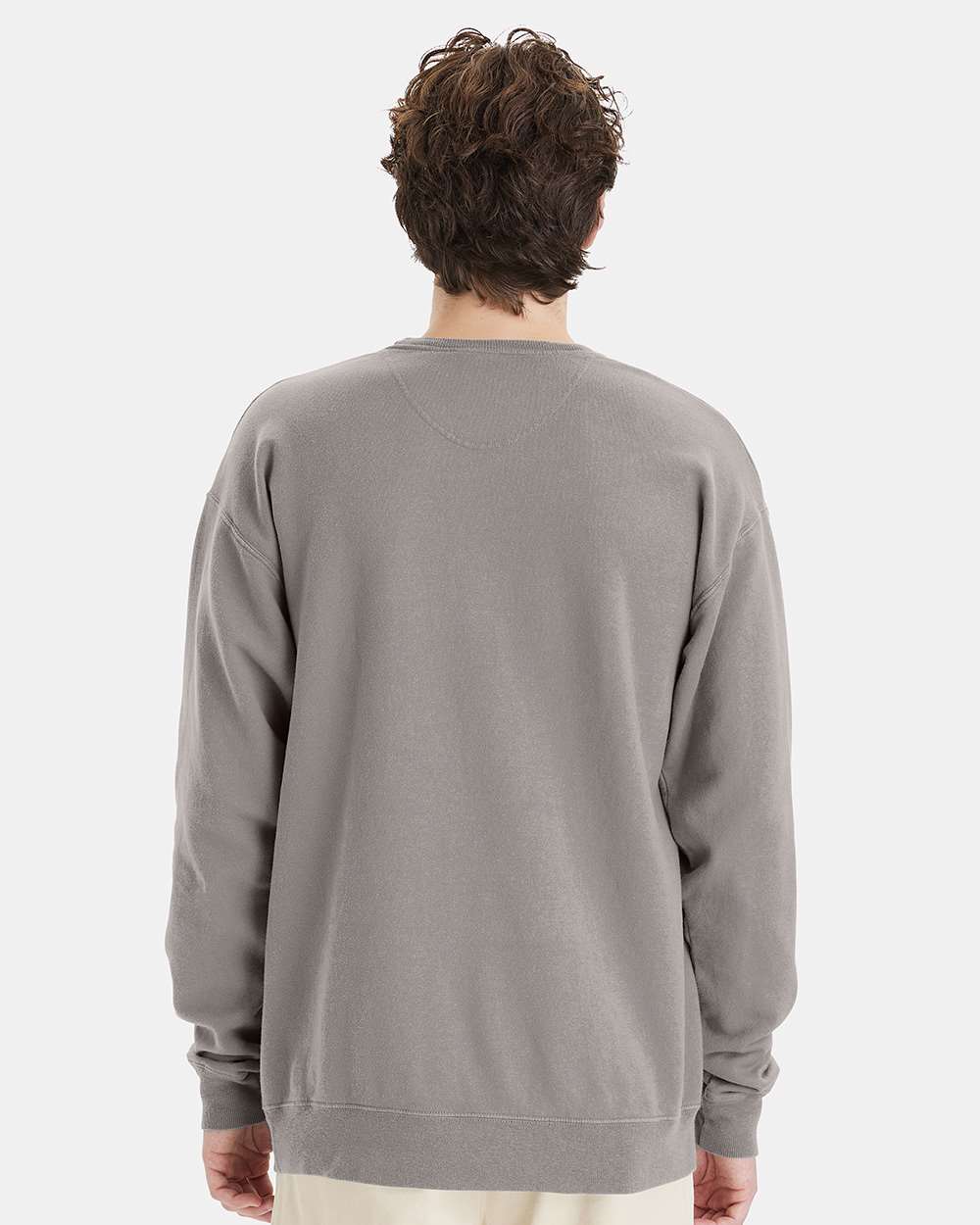 Unisex Garment-Dyed Crewneck Sweatshirt - Concrete Grey - M